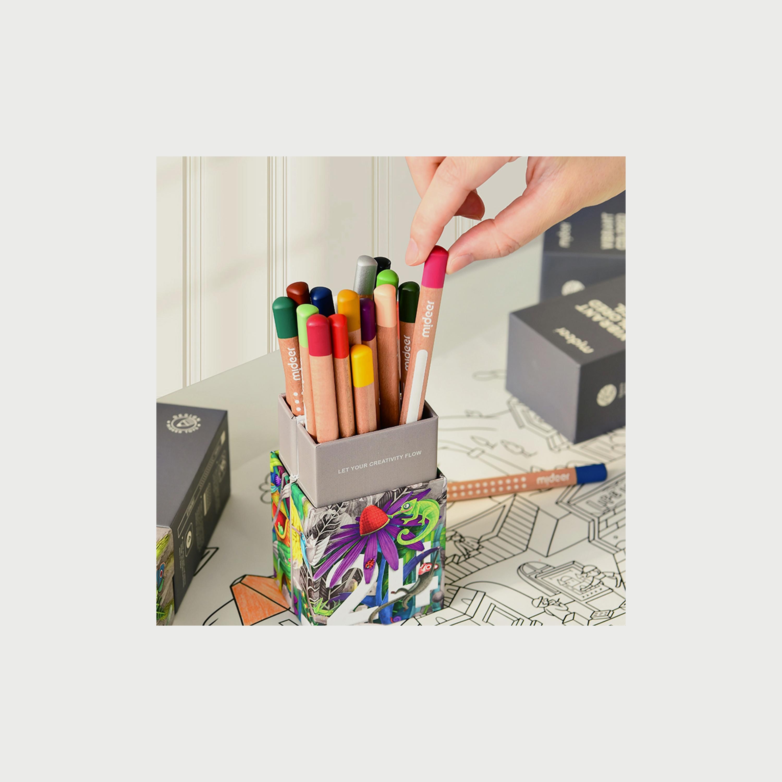 أقلام تلوين نابضة بالحياة من ميدير، 48-school-stationery-pensandpencils-image-4