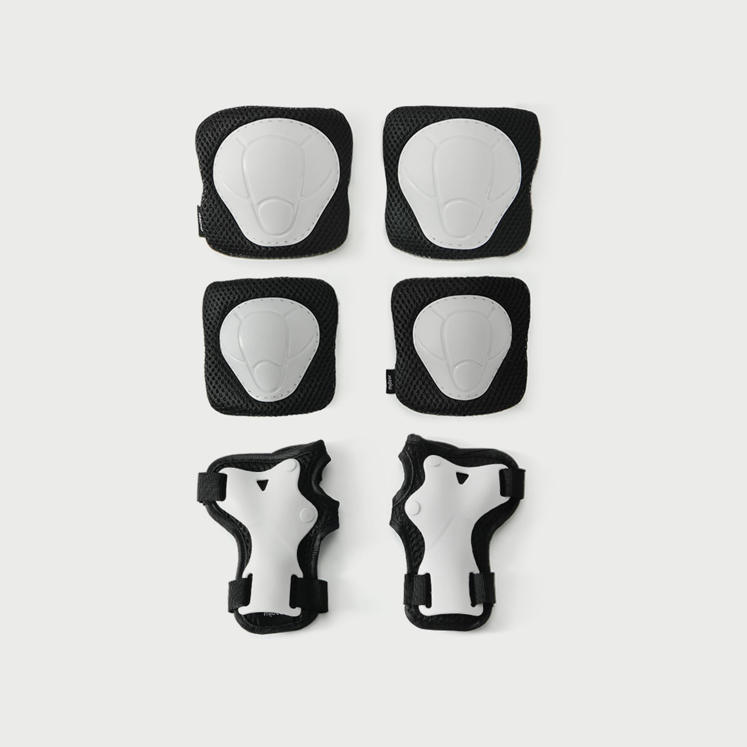 Mideer Knee, Elbow & Wrist Protective Gear Set, White-toys-outdoor-bikesandrideons-bikesafetyaccessories-image-1