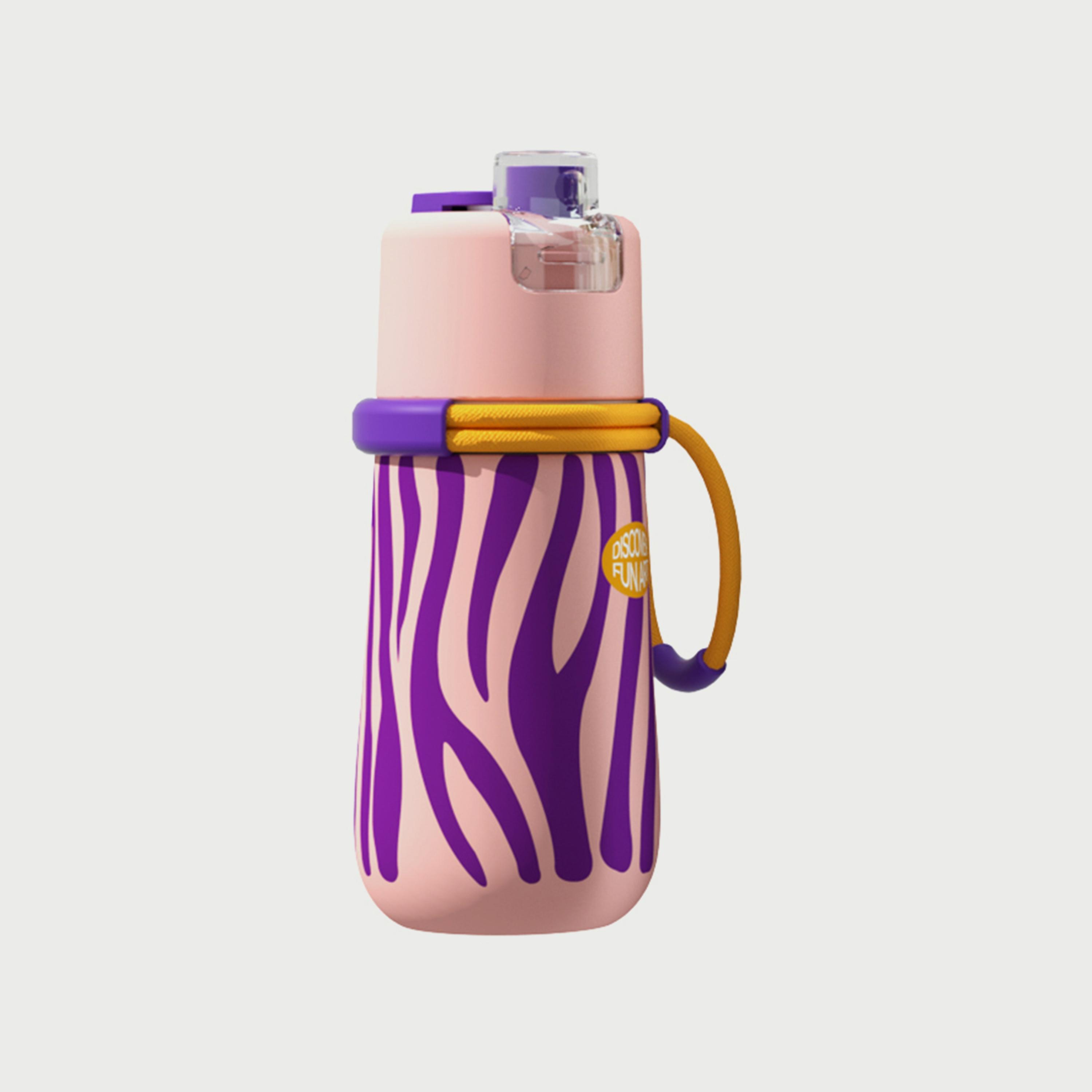 Mideer Portable Spray Straw Bottle - Blush Pink - 500 ml-school-waterbottles-image-1