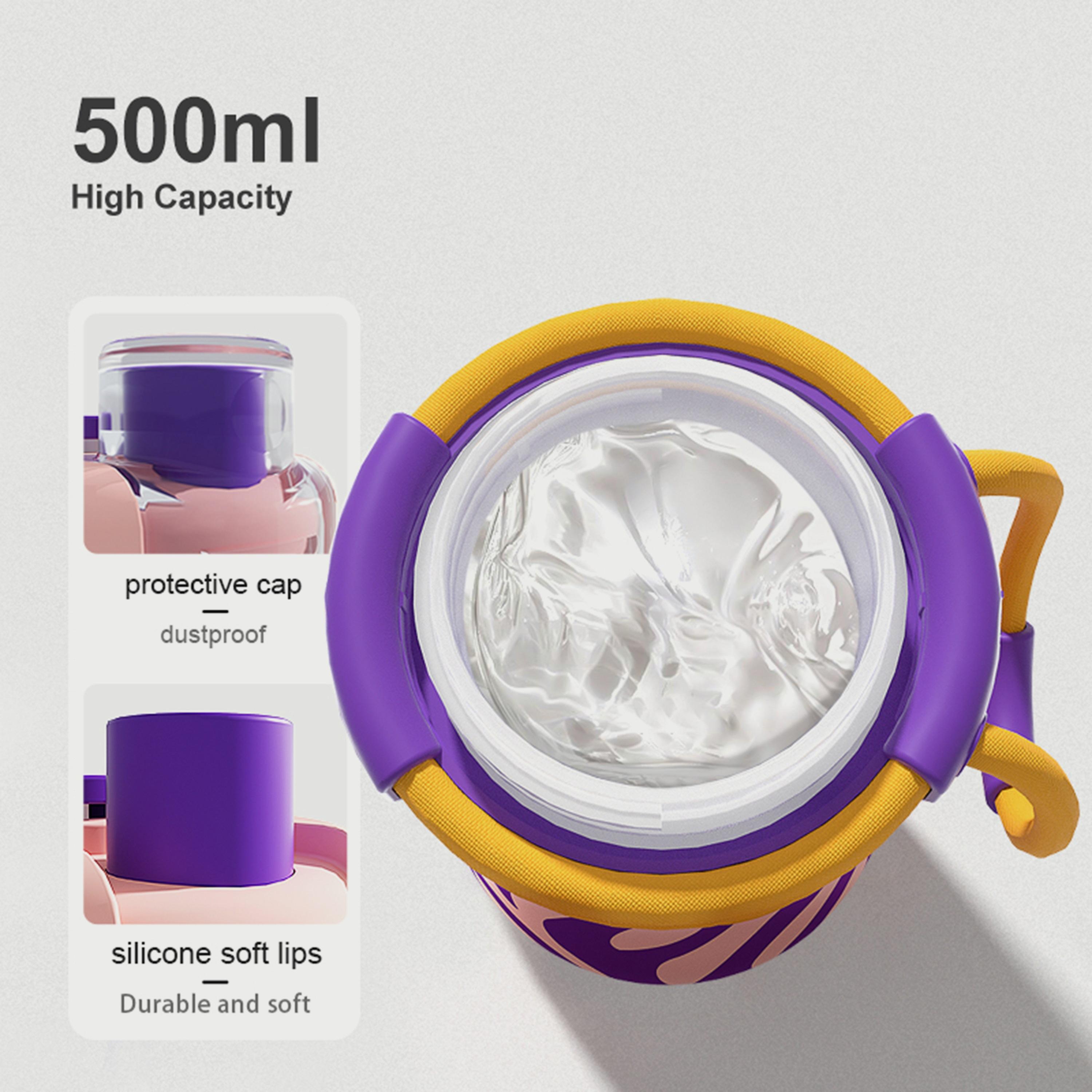 Mideer Portable Spray Straw Bottle - Blush Pink - 500 ml-school-waterbottles-image-4