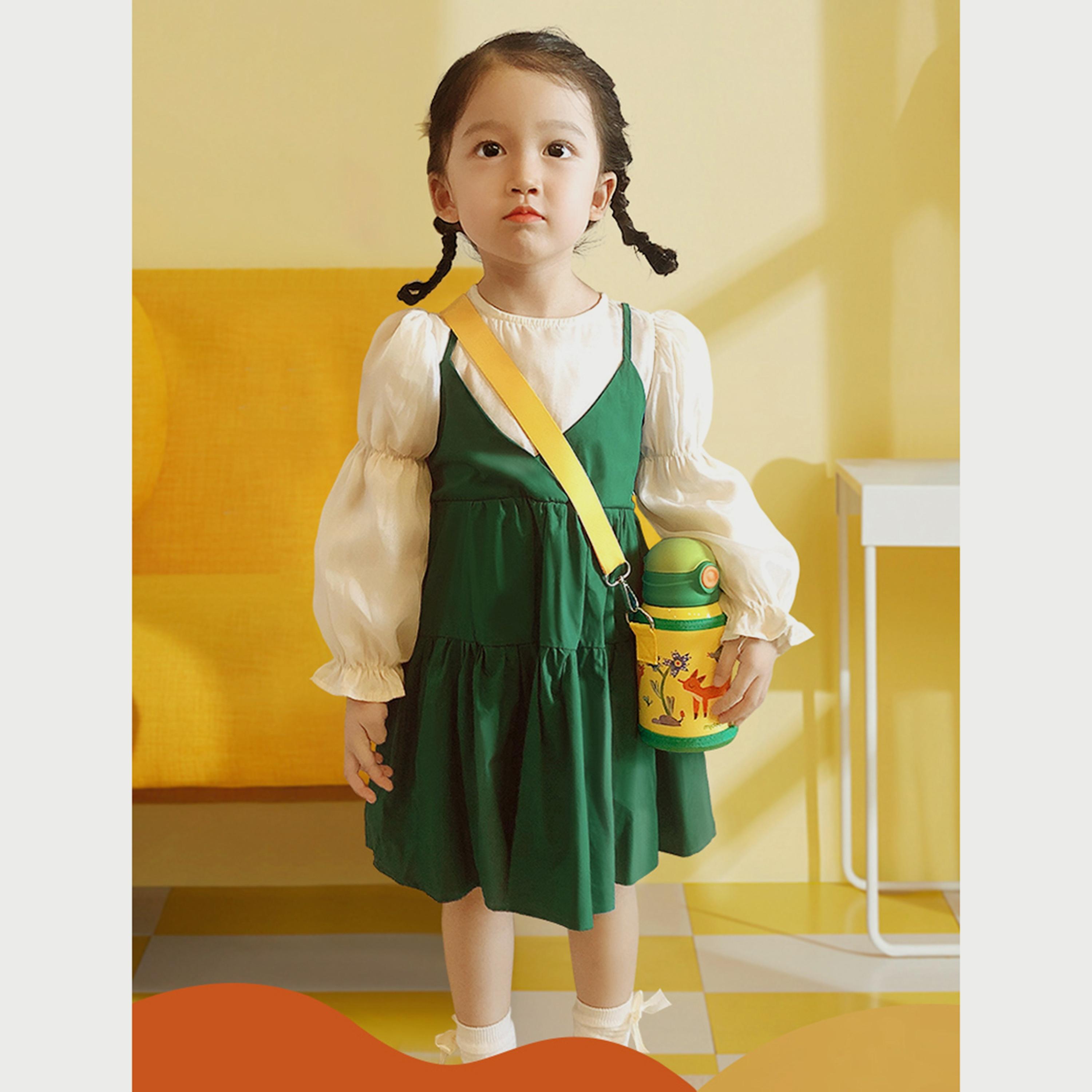 زجاجة معزولة بالفراغ 450 مل مع حامل من ميدير، وحيد القرن-school-waterbottles-image-3