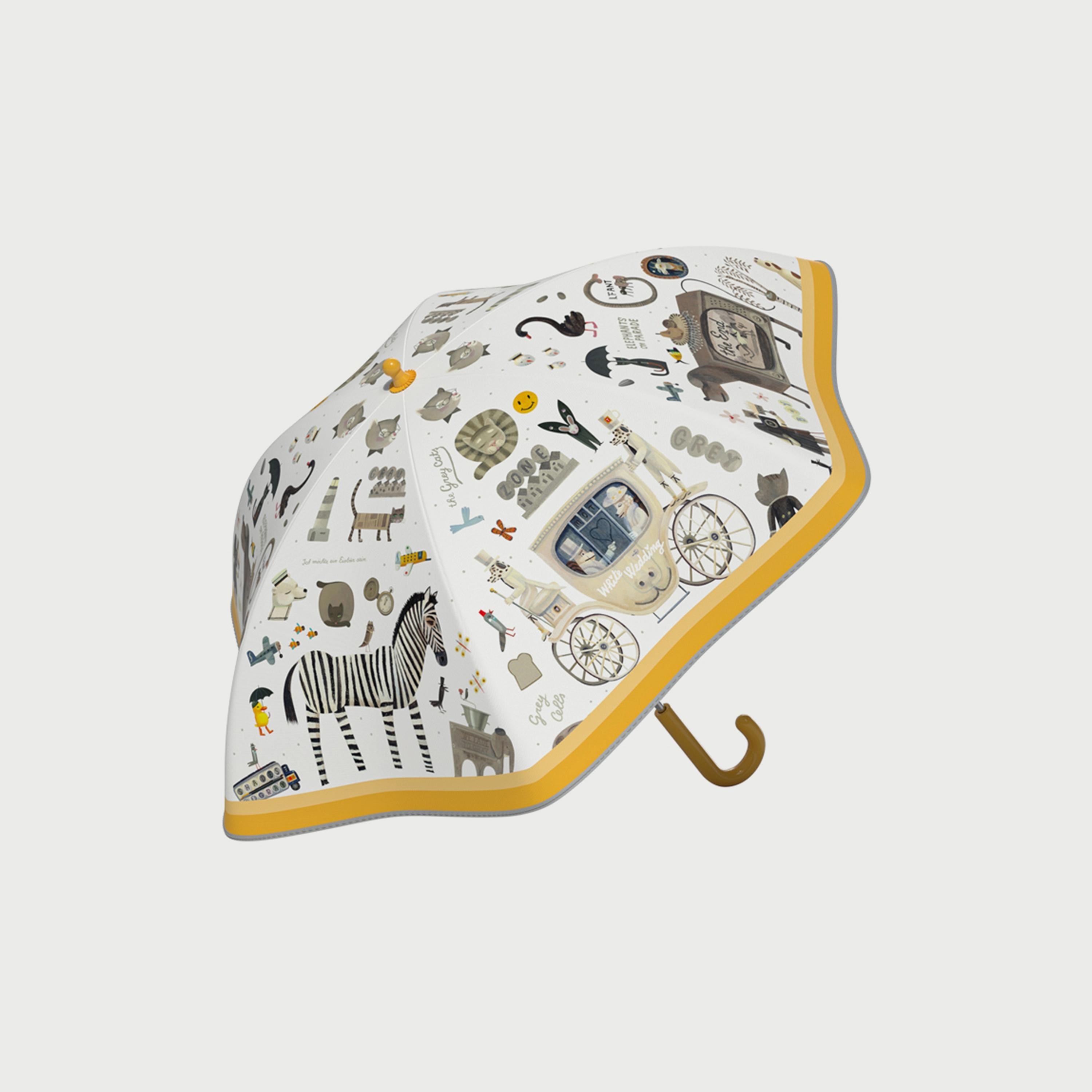Mideer Large Kids Umbrella, Vintage Party-baby-gear-travelaccessories-image-1
