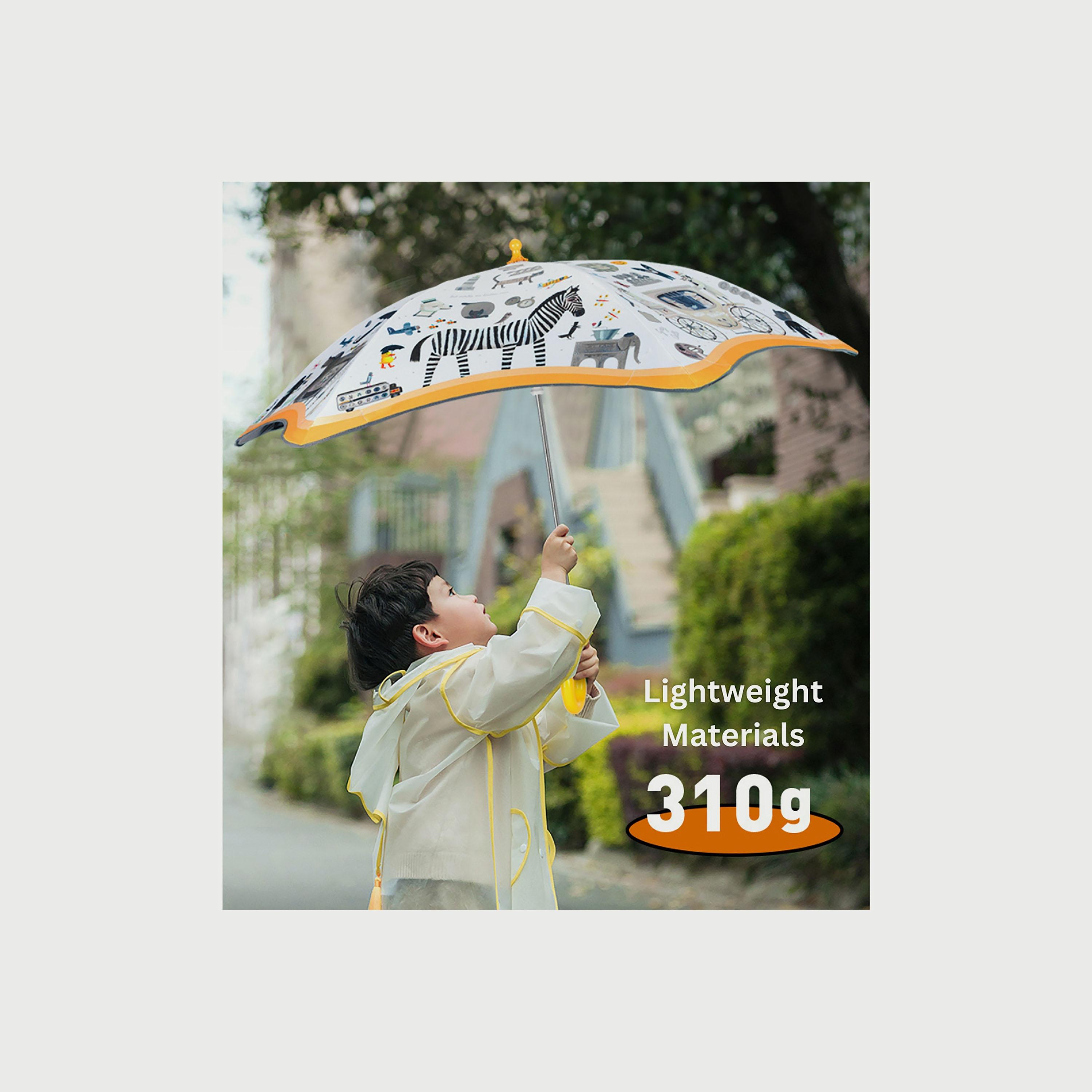 Mideer Large Kids Umbrella, Vintage Party-baby-gear-travelaccessories-image-4