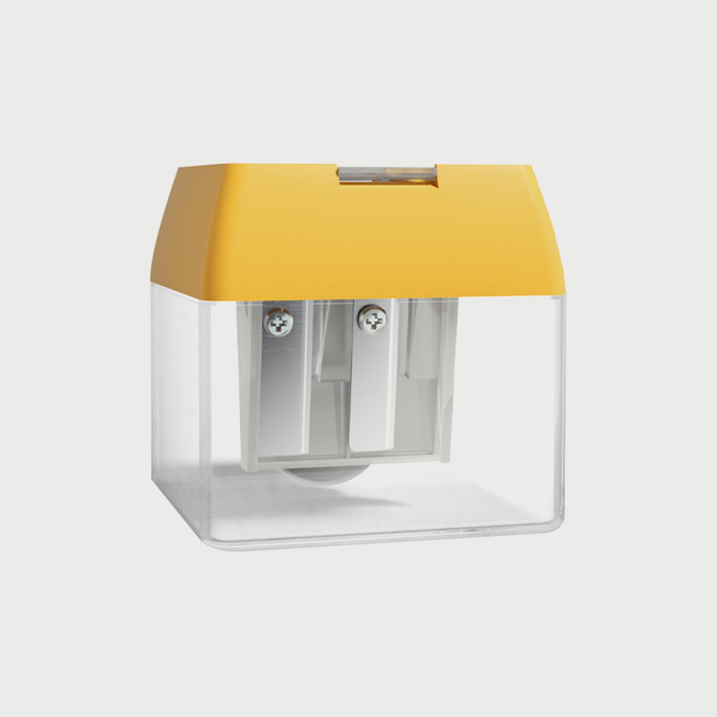 Mideer 3-Hole Sharpener With Tub, Yellow-school-stationery-accessories-image-4