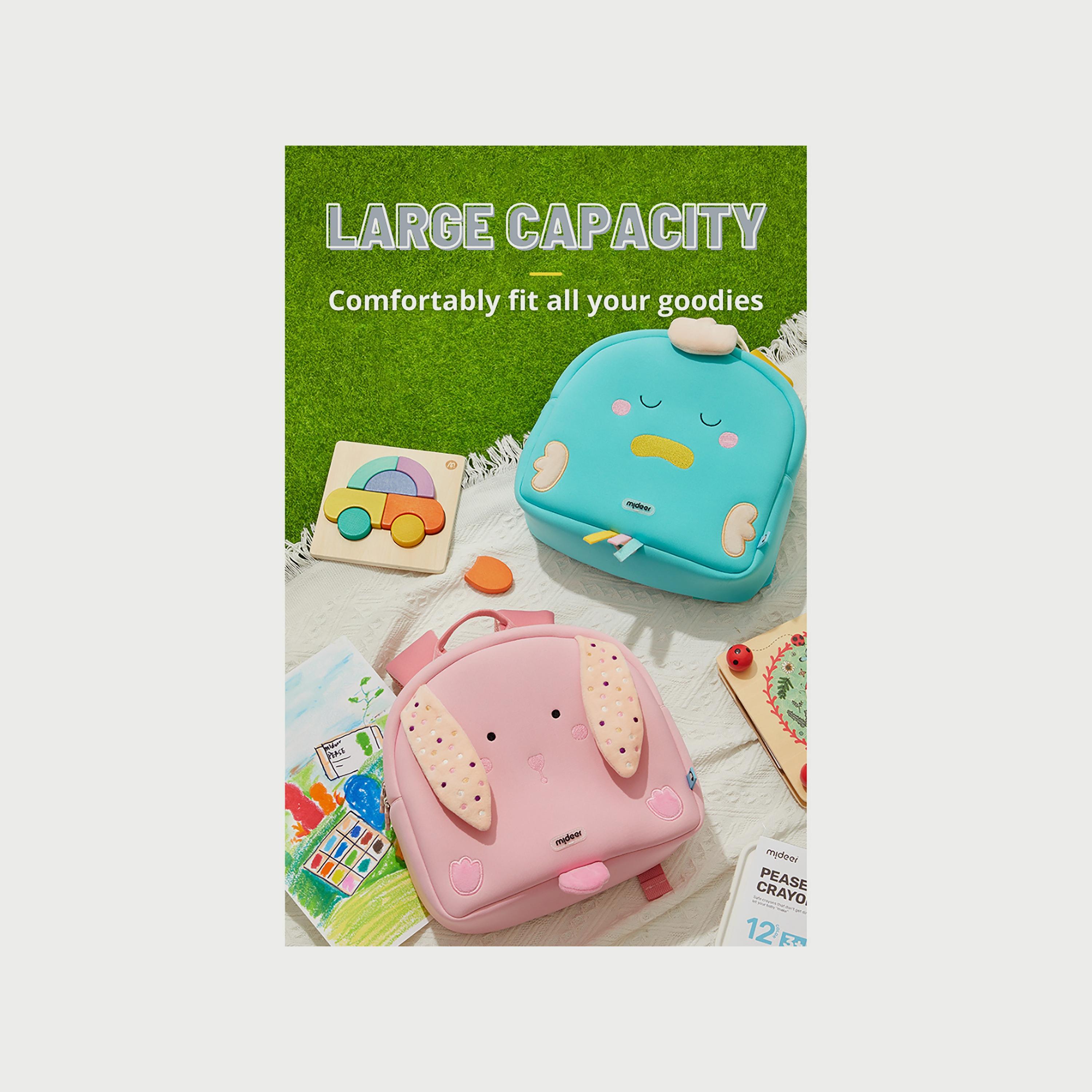 Mideer Kids Backpack, Green Duck-school-bagsandbackpacks-backpacks-image-1
