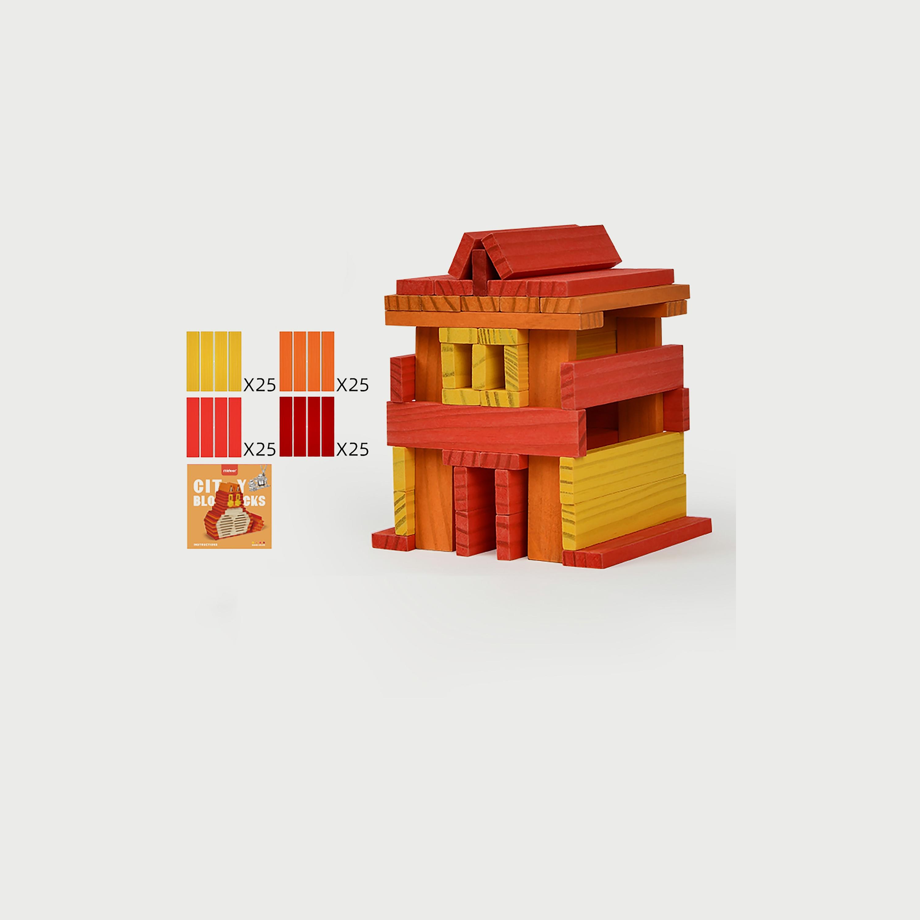مكعبات أرخميدس الخشبية من ميدير، بالتة ألوان دافئة-toys-buildingblocks-blocks-image-3