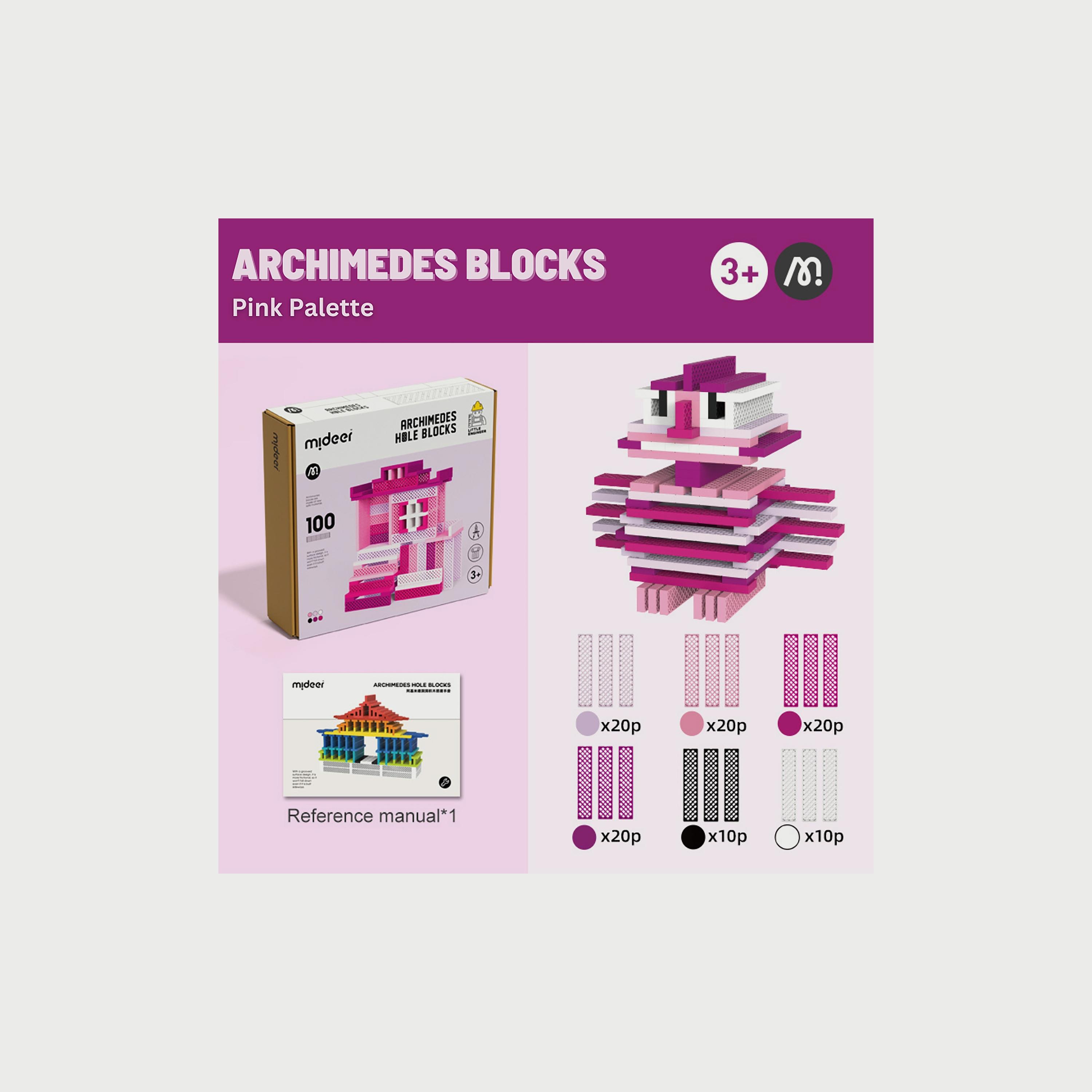 مكعبات أرخميدس من ميدير، بالتة ألوان وردية-toys-buildingblocks-blocks-image-2