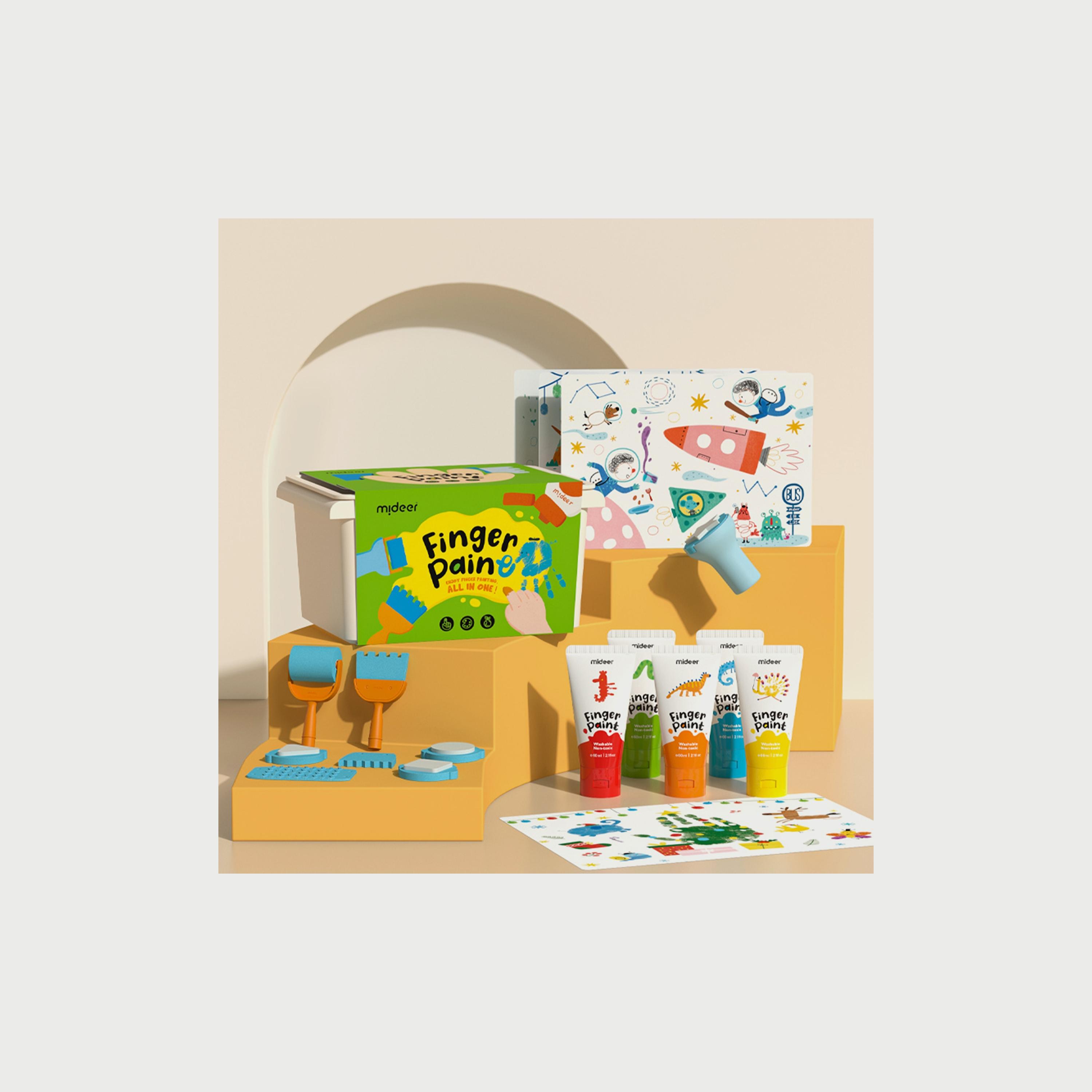Mideer Finger Paint Kit, All In One-school-artsandcrafts-image-2