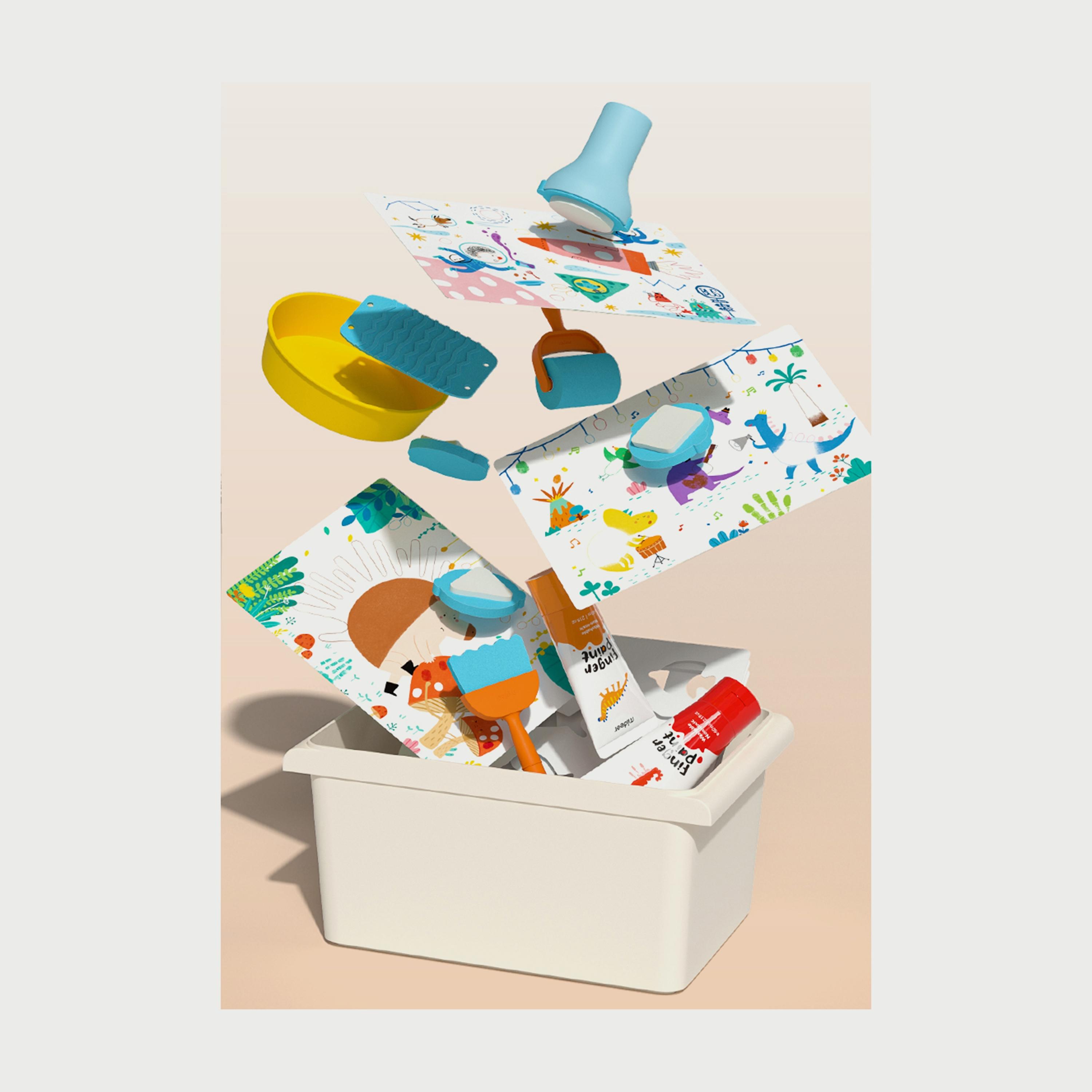 Mideer Finger Paint Kit, All In One-school-artsandcrafts-image-4