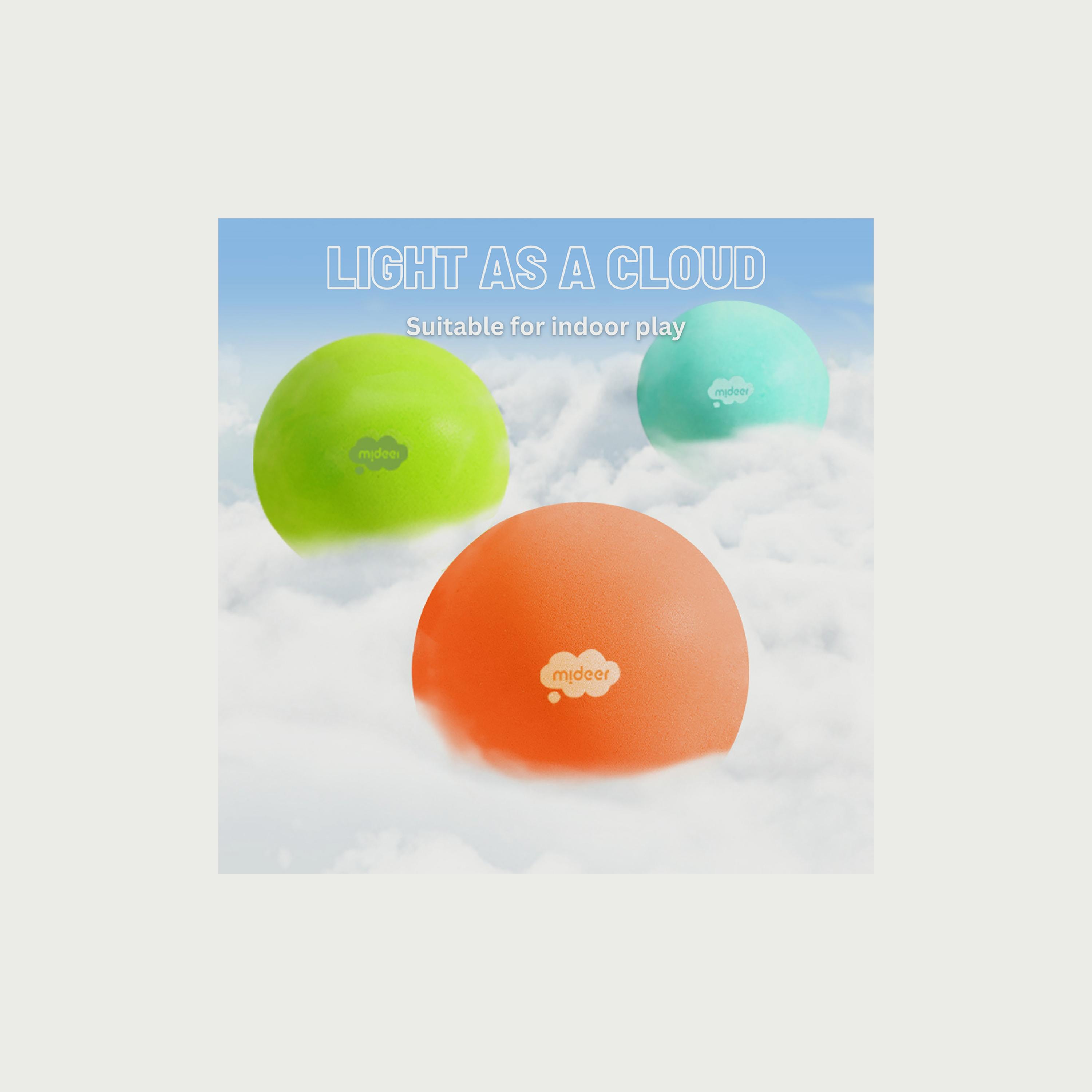 Mideer Quiet Fluffy Ball, Grass Green (24 cm)-toys-plushsofttoys-animals-image-2