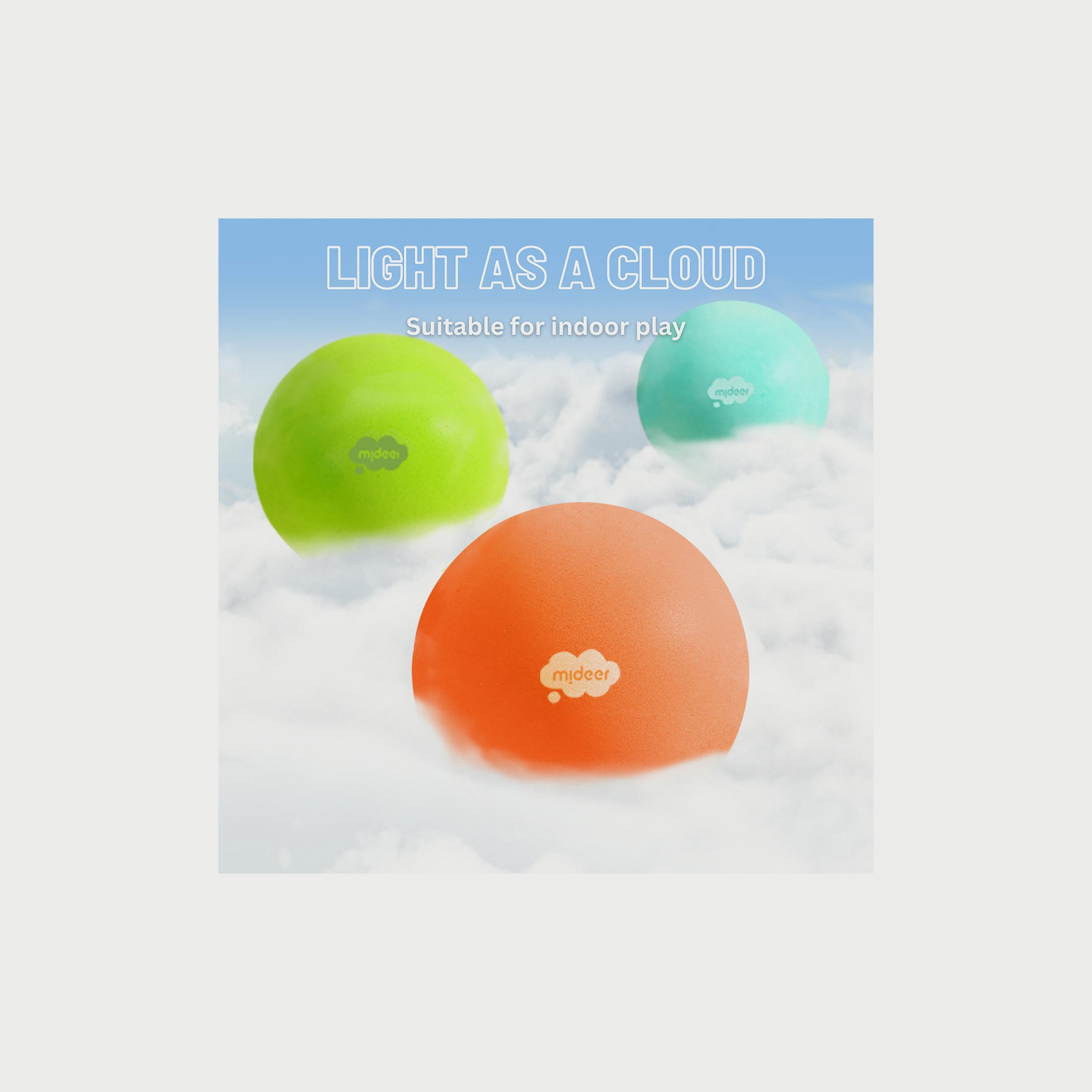 Mideer Quiet Fluffy Ball, Tropical Orange (24 cm)-toys-outdoor-sports-image-2