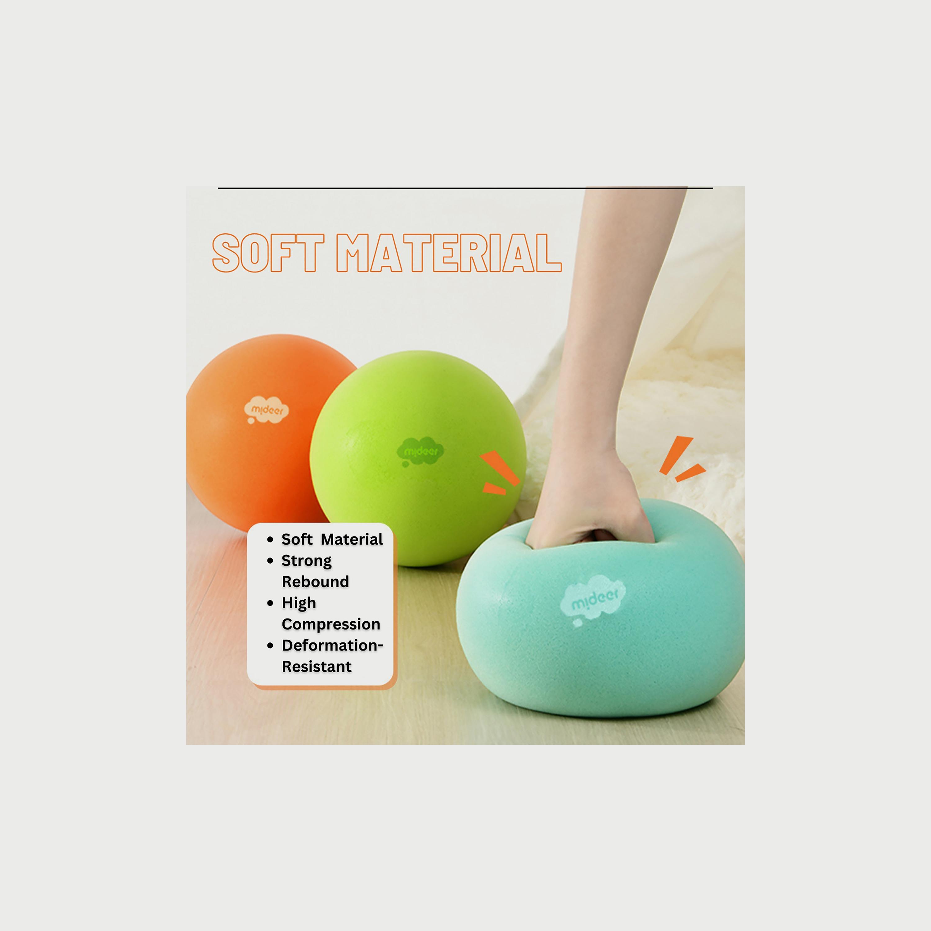 Mideer Quiet Fluffy Ball, Tropical Orange (24 cm)-toys-outdoor-sports-image-4