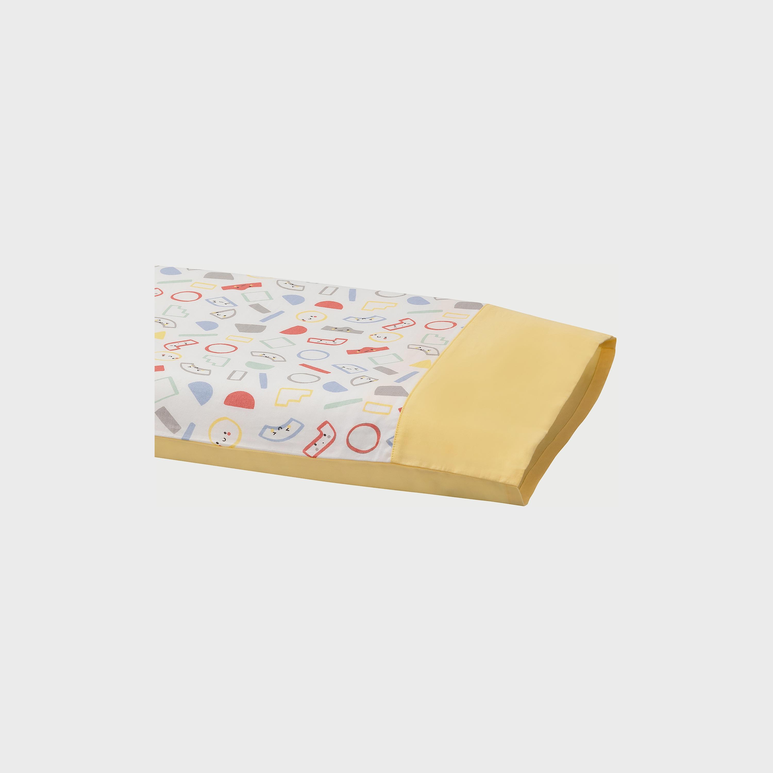 Clevamama Cleva Foam Pram Pillow Case, Grey/Yellow-baby-nursery-babybedding-image-2