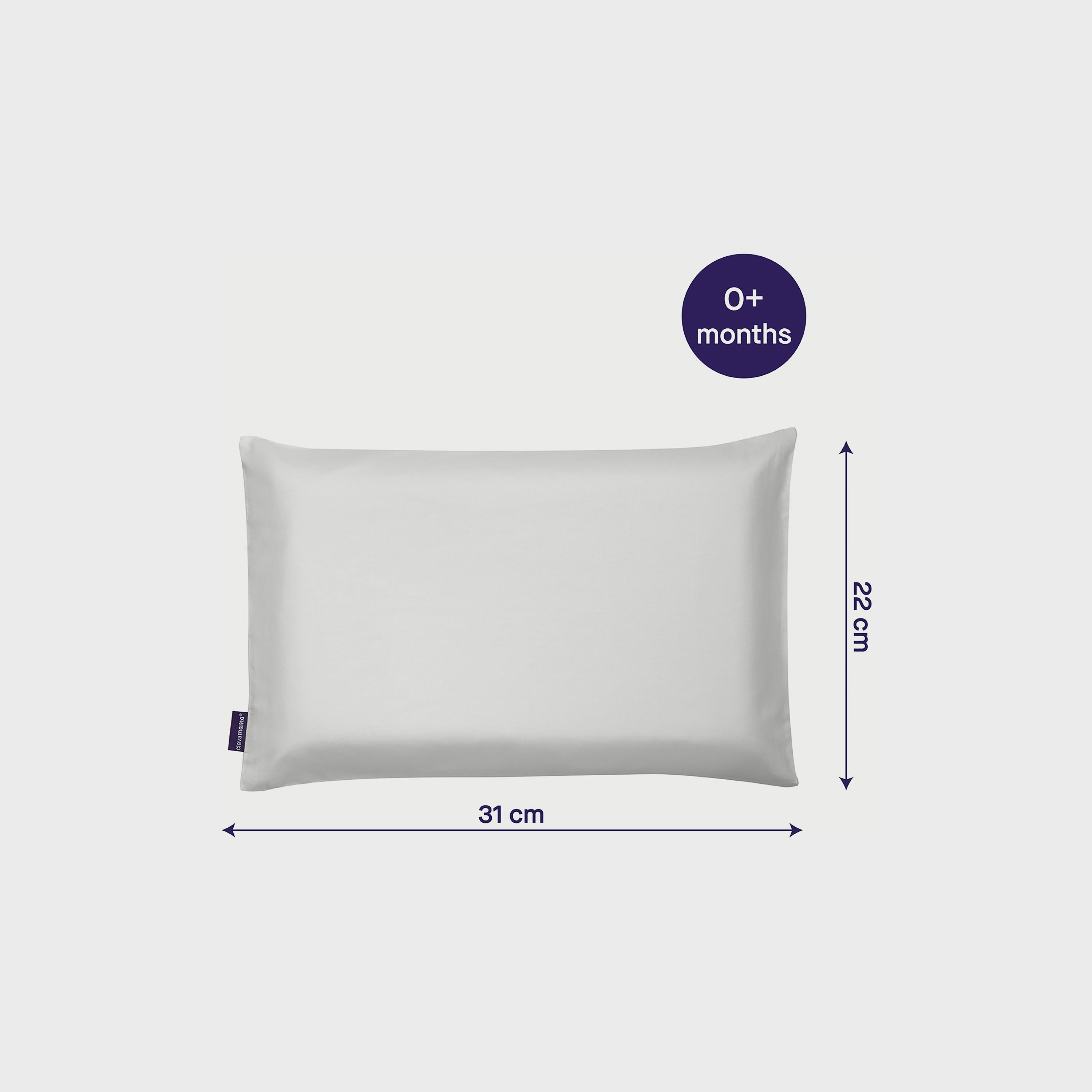 Clevamama Cleva Foam Pram Pillow Case, White-baby-nursery-babybedding-image-4