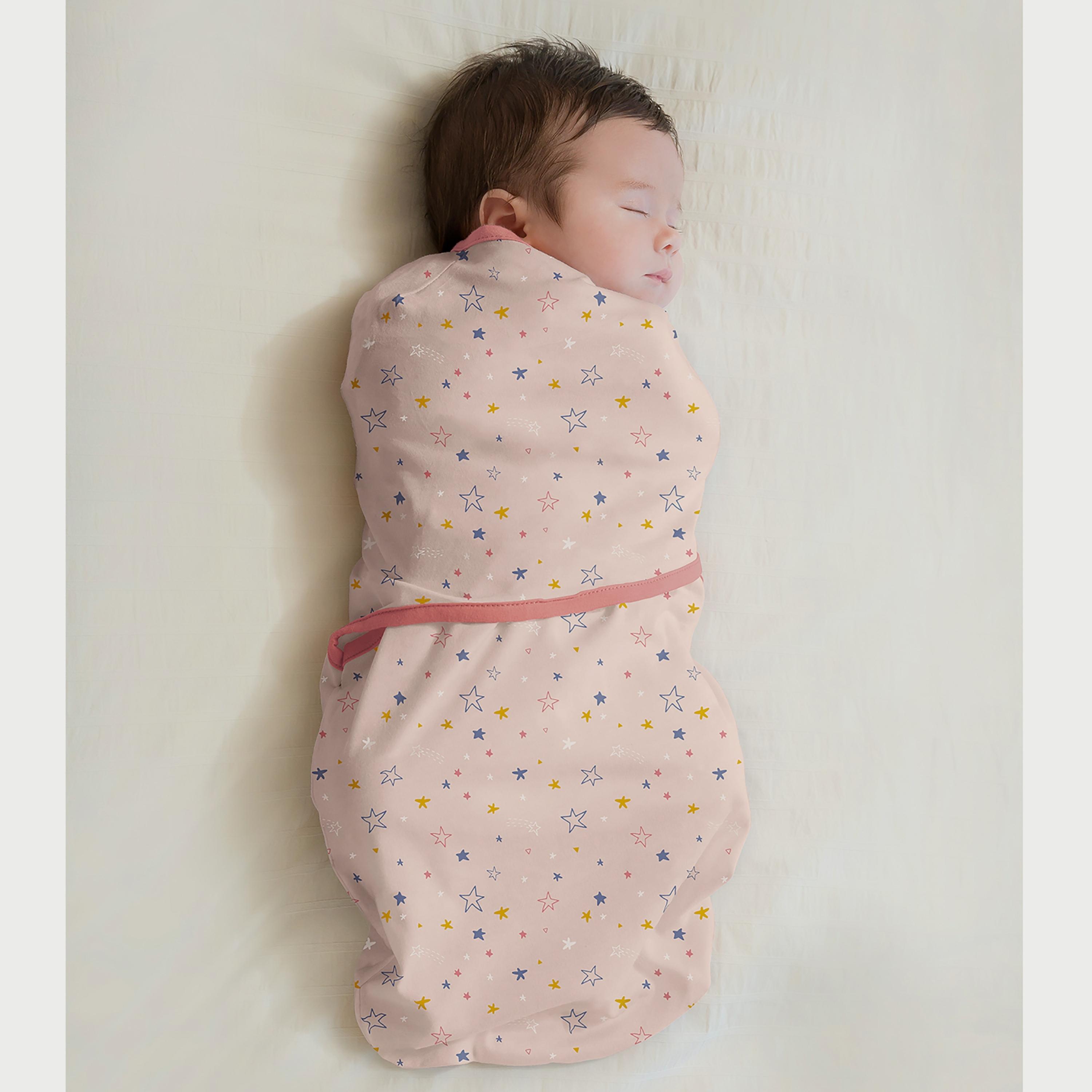قماط نوم للأطفال من كليفاماما، وردي-baby-nursery-blanketsandswaddles-swaddlesandsleepingbags-image-2