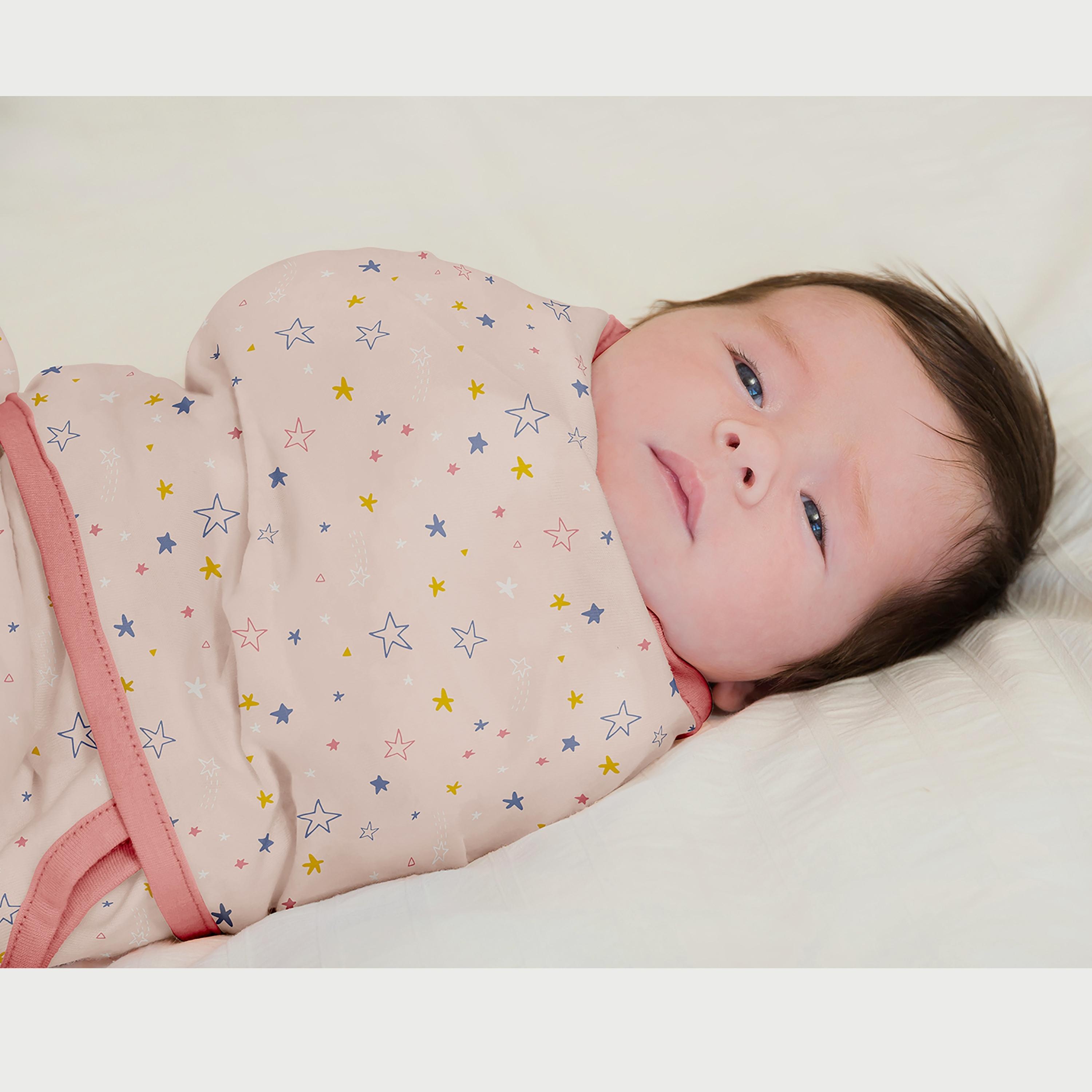 قماط نوم للأطفال من كليفاماما، وردي-baby-nursery-blanketsandswaddles-swaddlesandsleepingbags-image-5