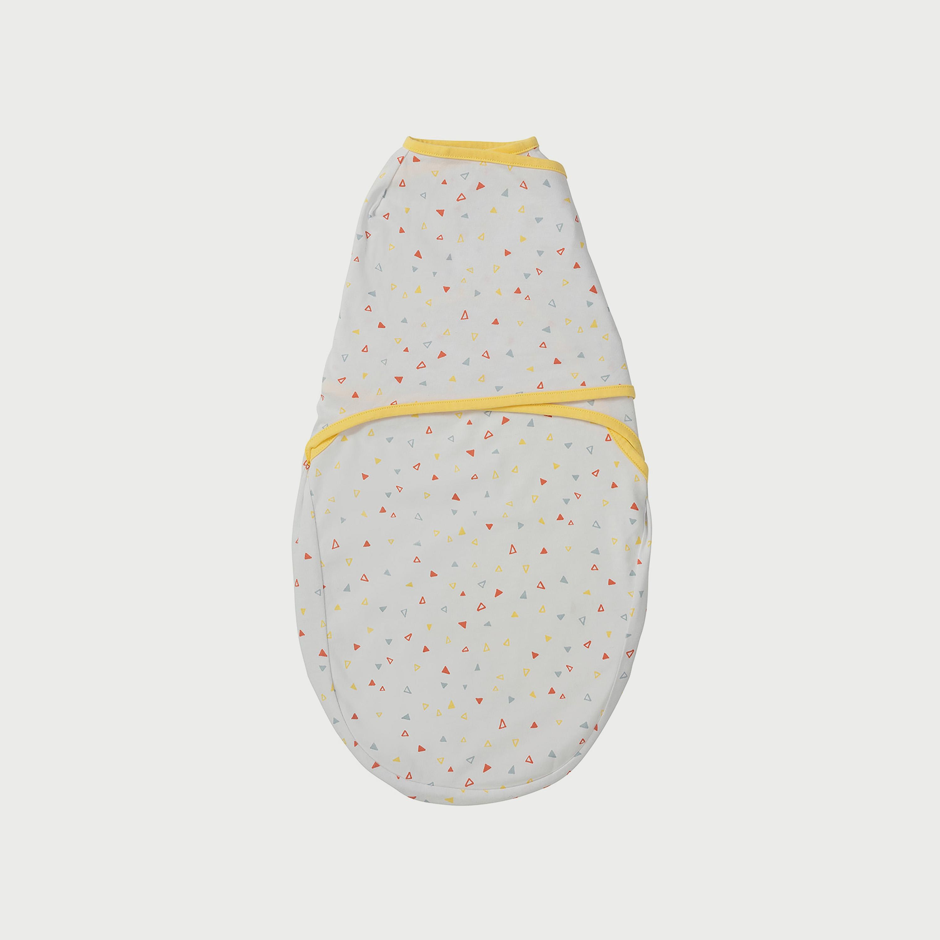 Clevamama Swaddle To Sleep, Yellow-baby-nursery-blanketsandswaddles-swaddlesandsleepingbags-image-1