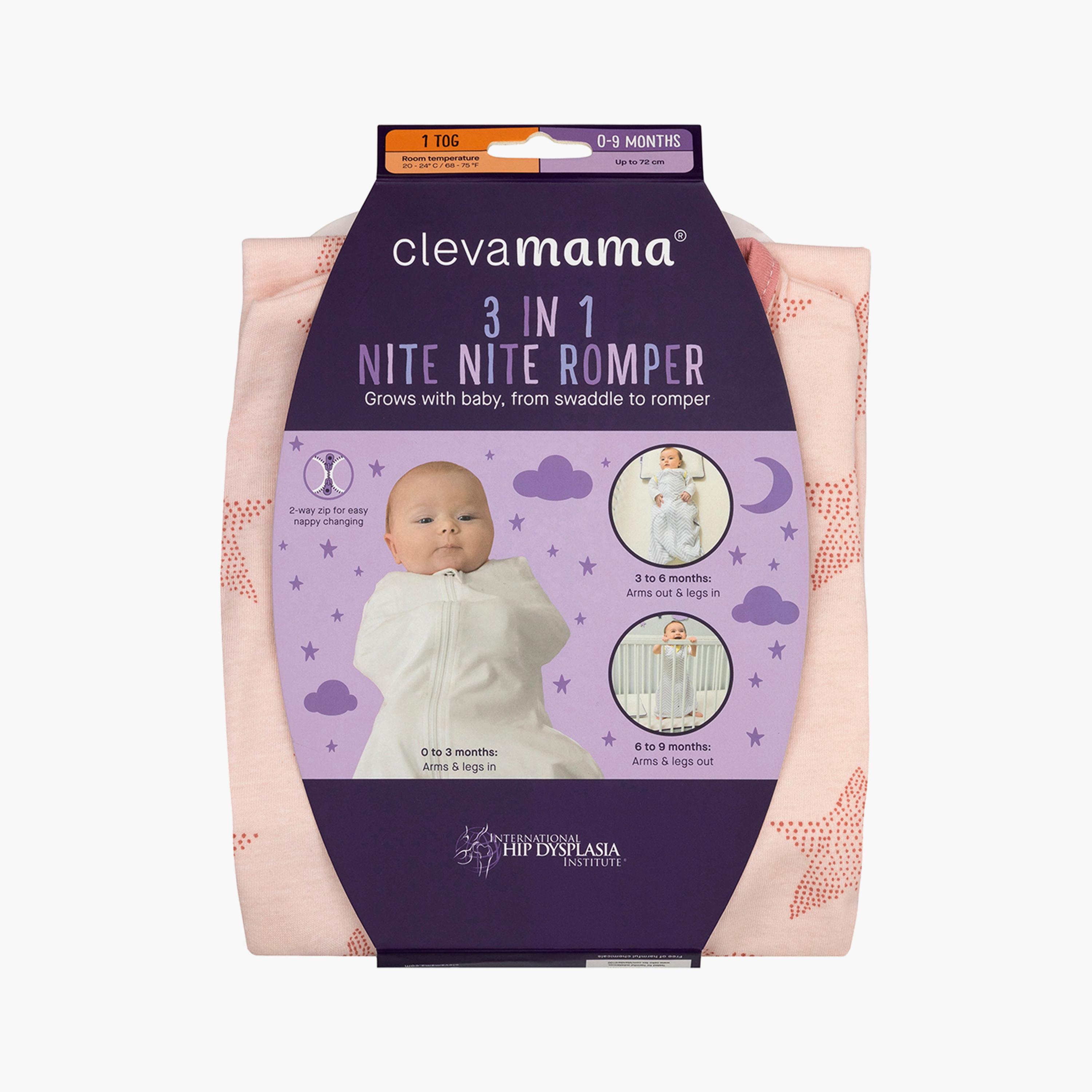 Clevamama 3-In-1 Nite Nite Romper - 1 Tog-baby-boys-clothing-rompers-image-8