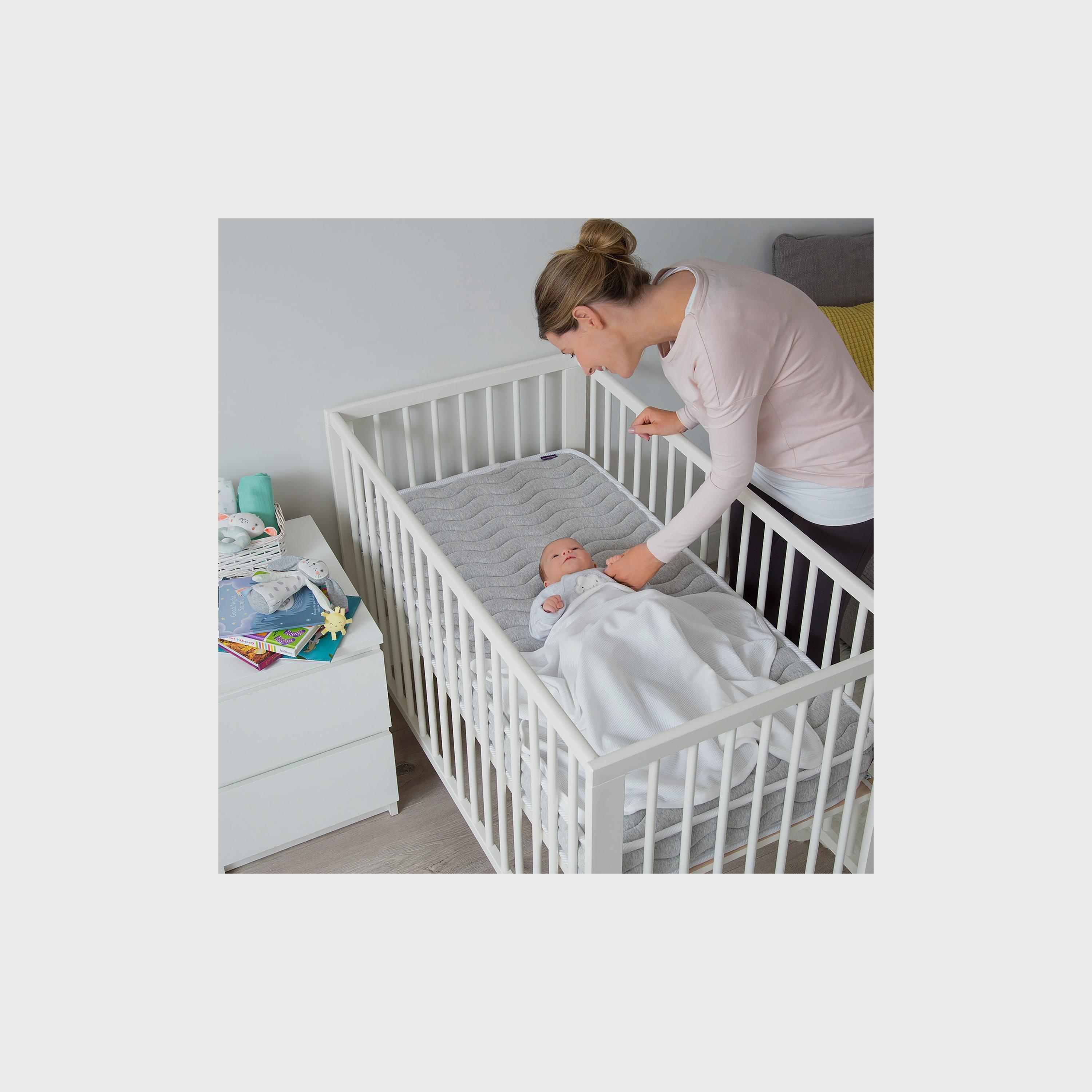 بطانية من قطن وافل للمهد من كليفاماما، أبيض-baby-nursery-blanketsandswaddles-swaddlesandsleepingbags-image-4