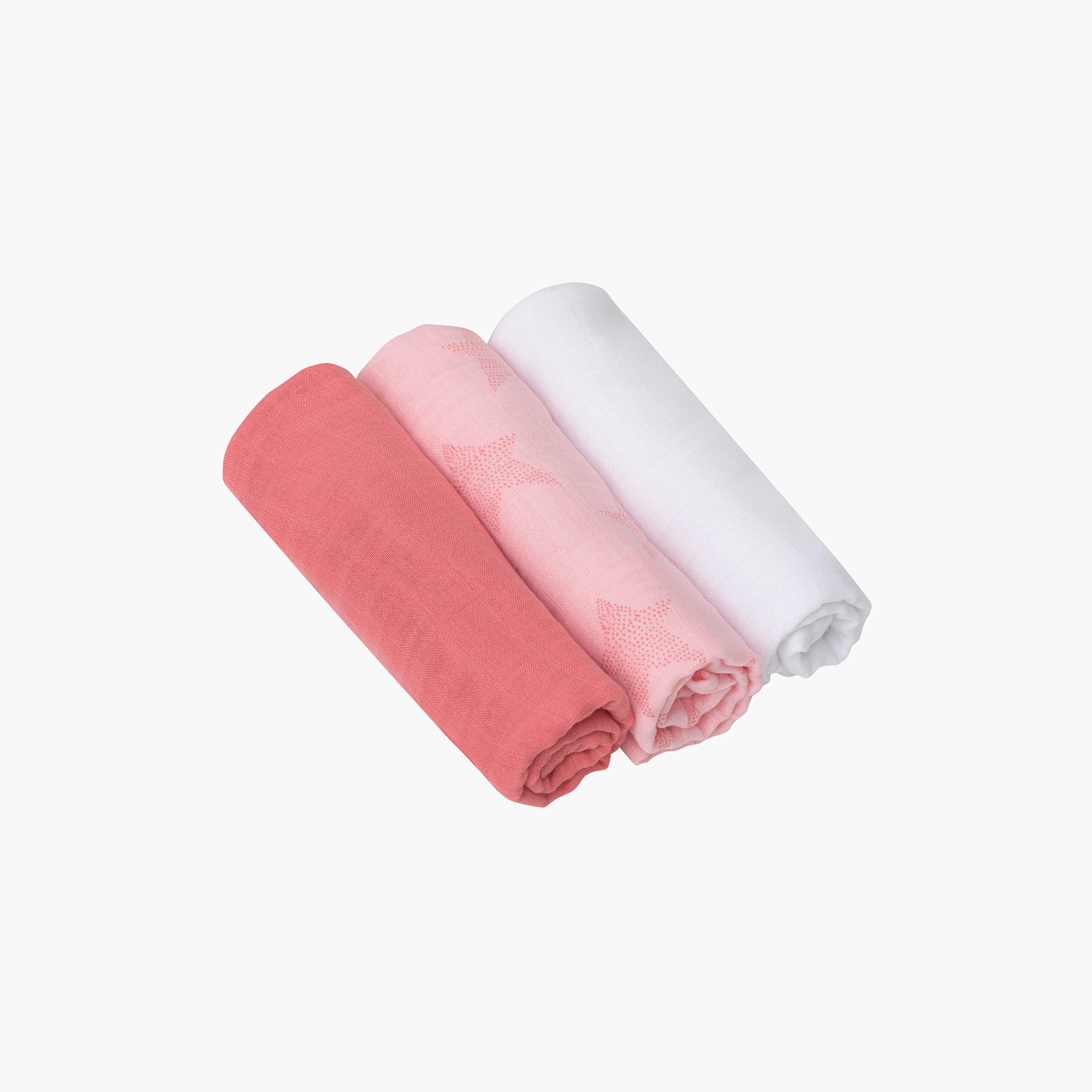 Clevamama 3-Piece Super Soft Bamboo Muslin Cloth Set-baby-bathandcare-towels-image-1