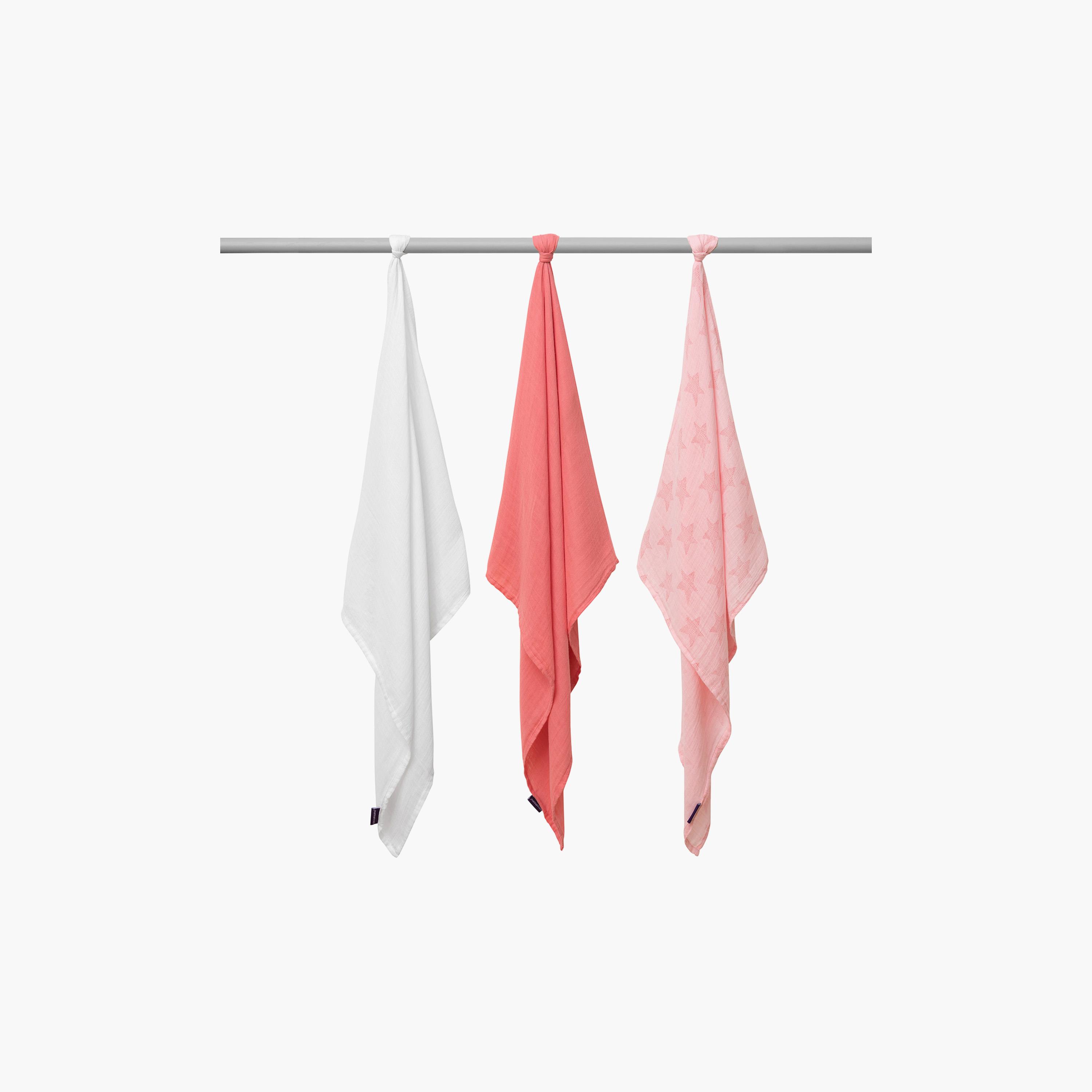 Clevamama 3-Piece Super Soft Bamboo Muslin Cloth Set-baby-bathandcare-towels-image-2