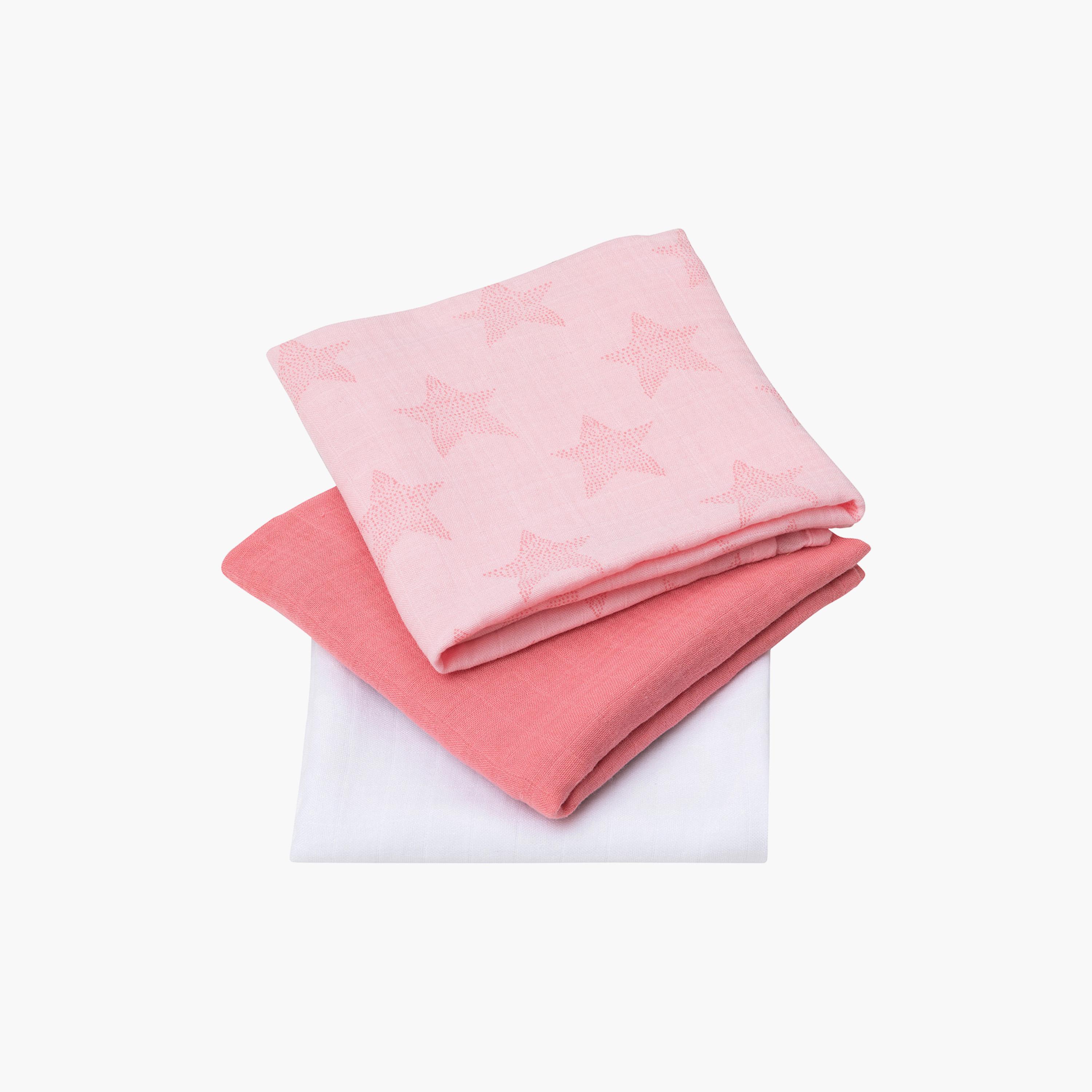 Clevamama 3-Piece Super Soft Bamboo Muslin Cloth Set-baby-bathandcare-towels-image-3