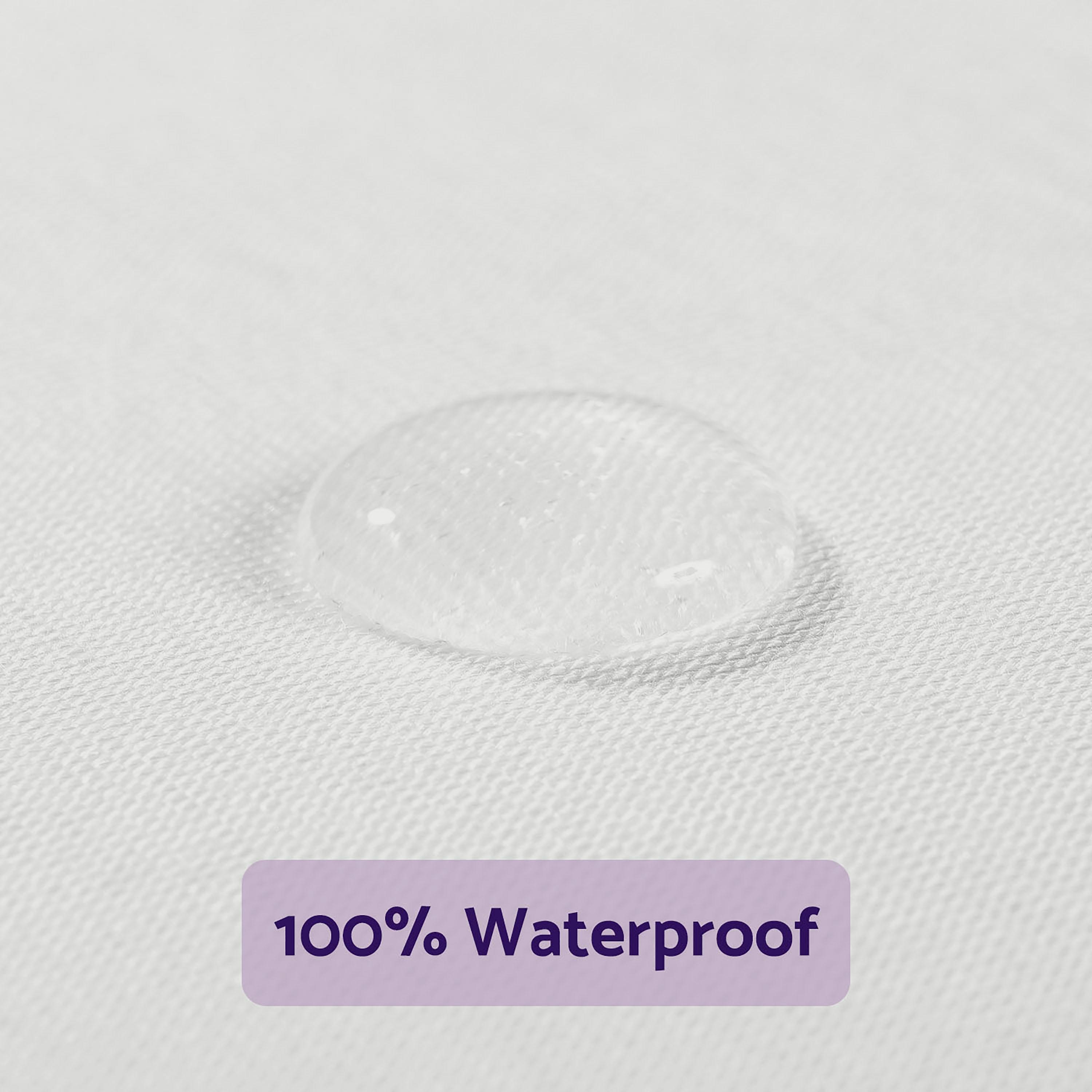 Clevamama Tencel Fitted Waterproof Mattress Prot Bedside Crib-baby-nursery-mattresses-image-2