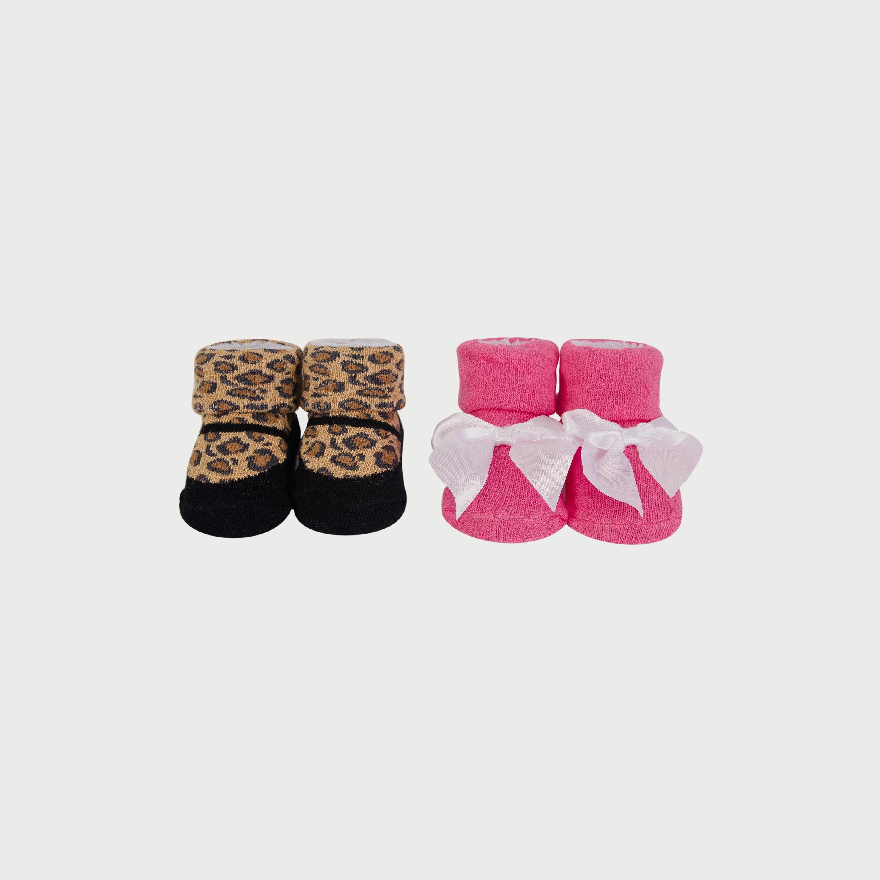 Hudson Baby 3-Piece Headband And 2-Piece Socks Set, Leopard-baby-girls-accessories-hairaccessories-image-2