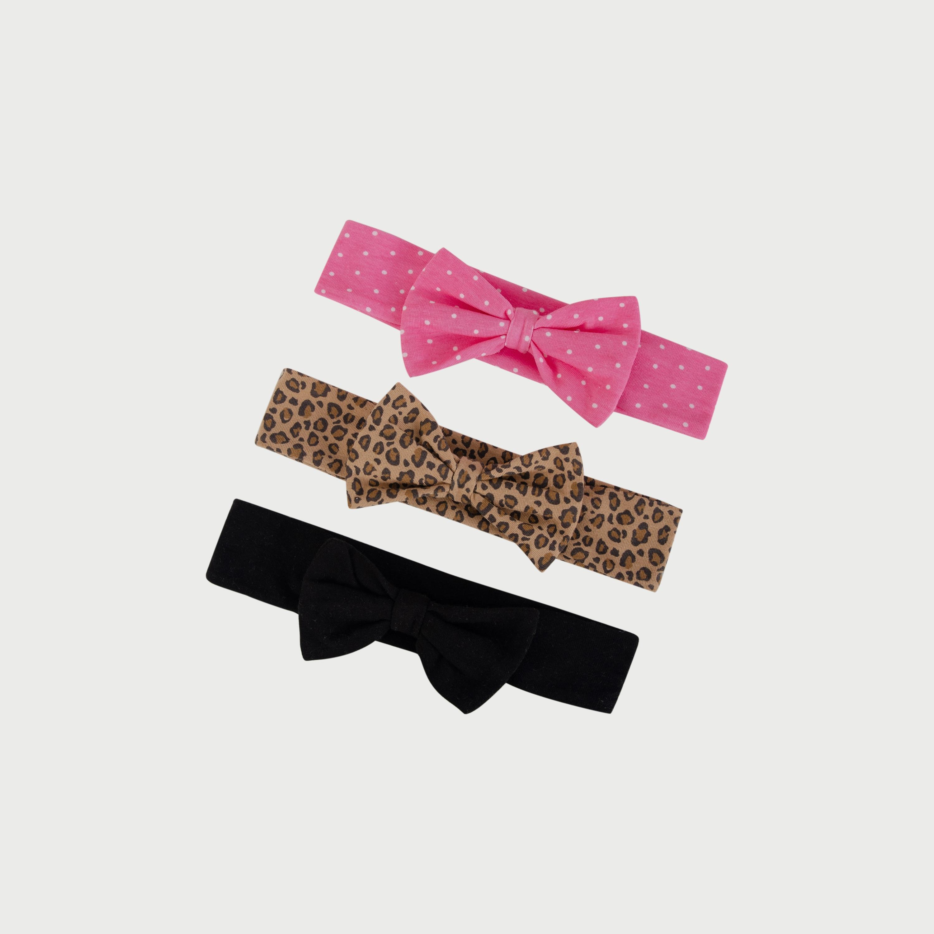 Hudson Baby 3-Piece Headband And 2-Piece Socks Set, Leopard-baby-girls-accessories-hairaccessories-image-3