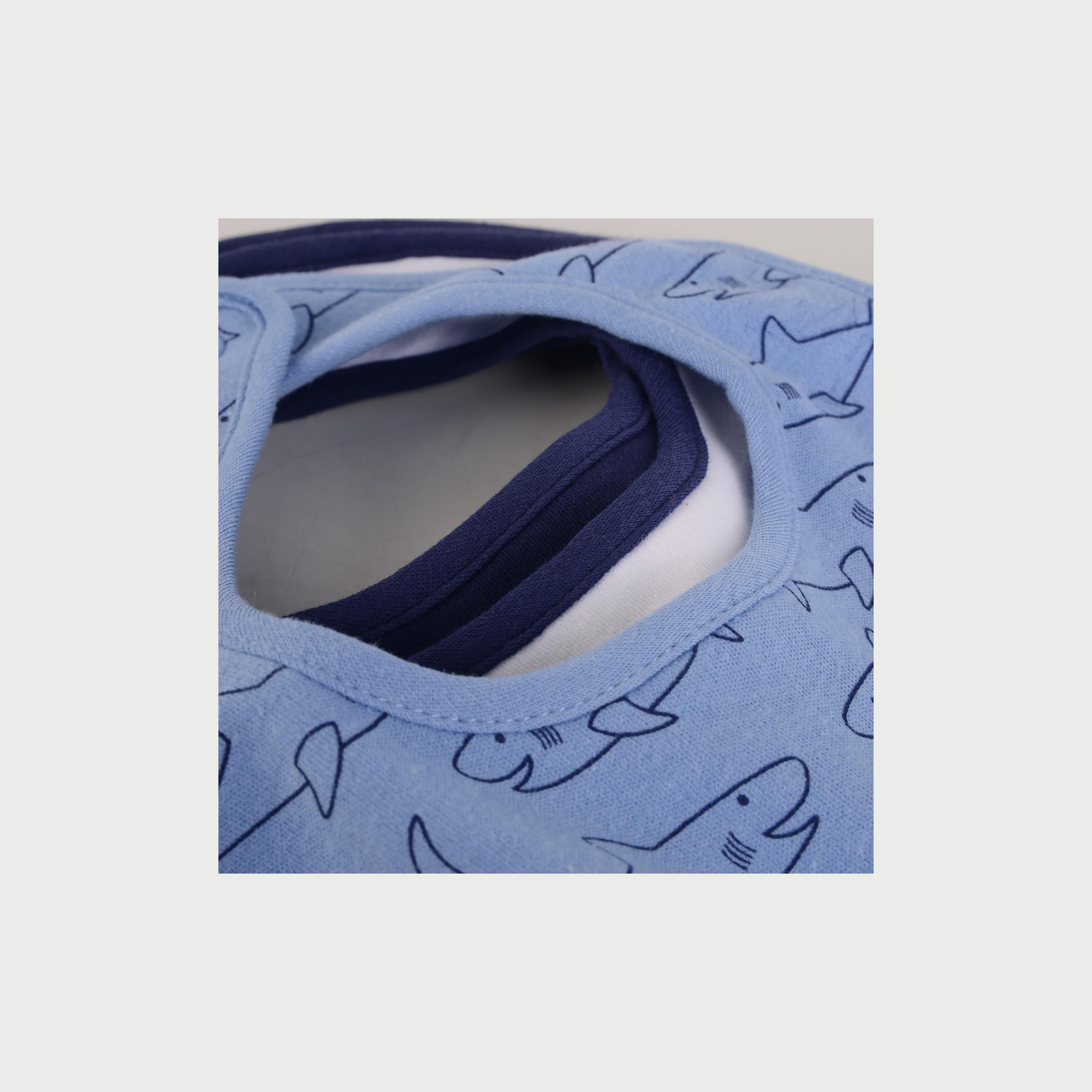 Hudson Baby Bib & Socks Set 5-Piece Hungry Shark-baby-boys-accessories-socks-image-5