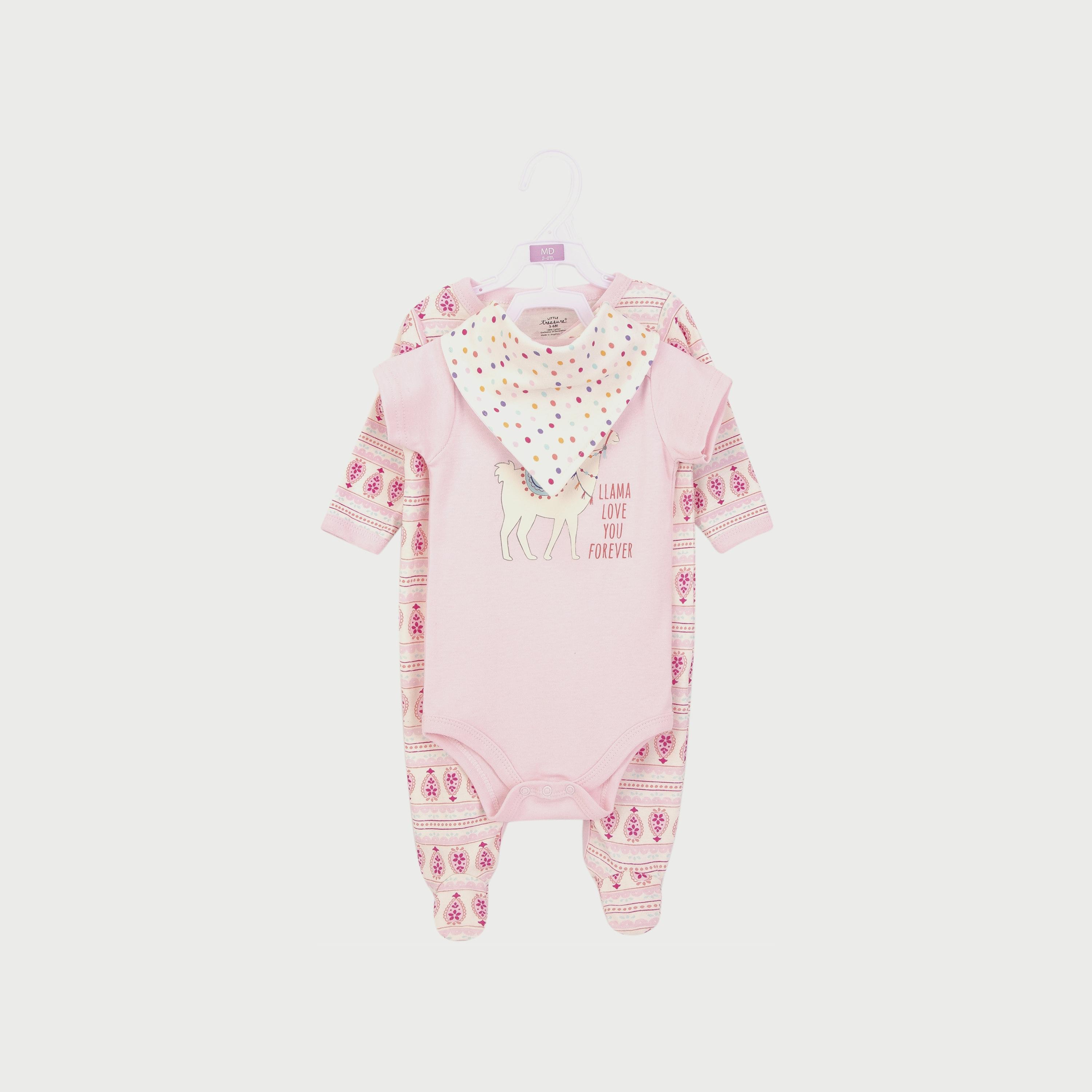 Little Treasure Layette Set 3-Piece Alpaca-baby-girls-clothing-rompers-image-1