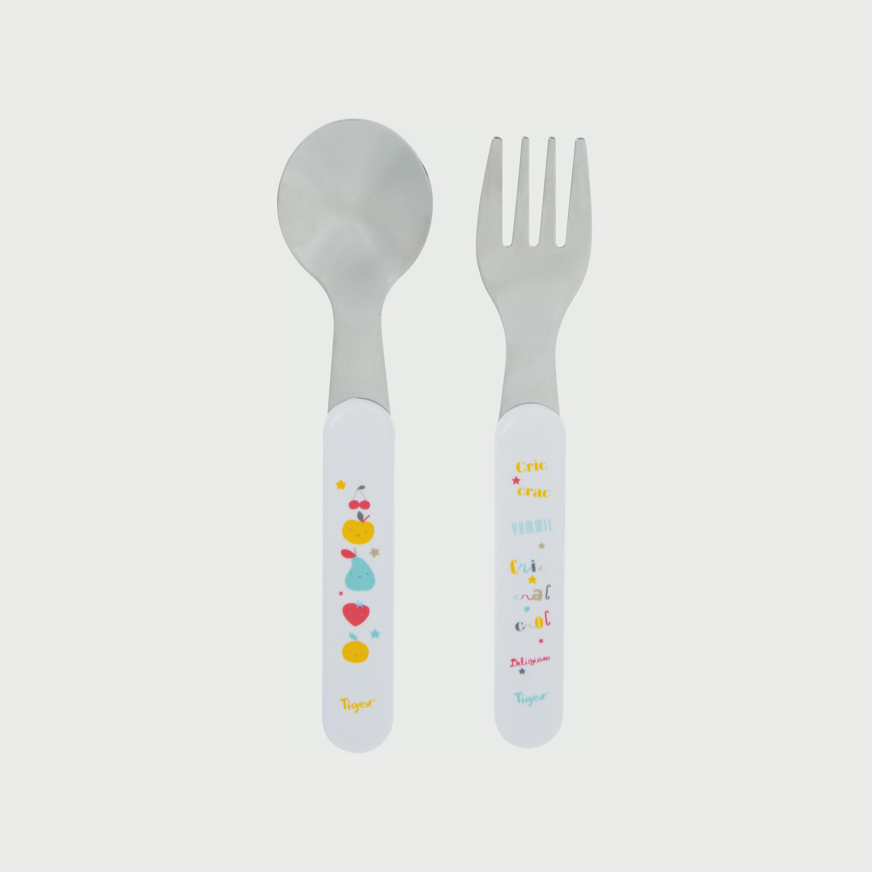 طقم 2 أدوات مائدة ستانلس ستيل من تيجيكس-baby-feeding-mealtimeessentials-image-1