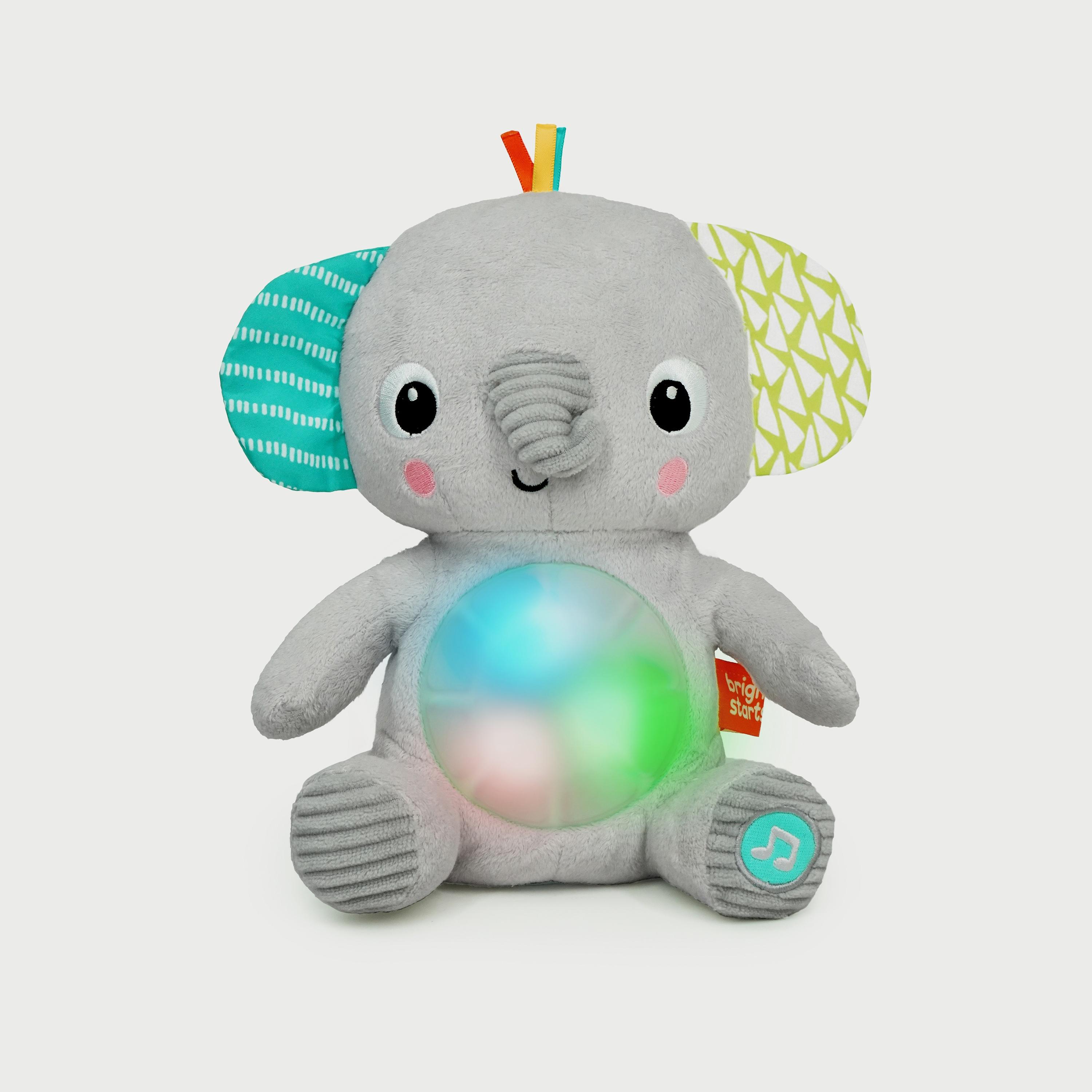 Bright Starts Hug-A-Bye Baby Elephant-toys-babyandtoddlertoys-lightsandmusicaltoys-image-1