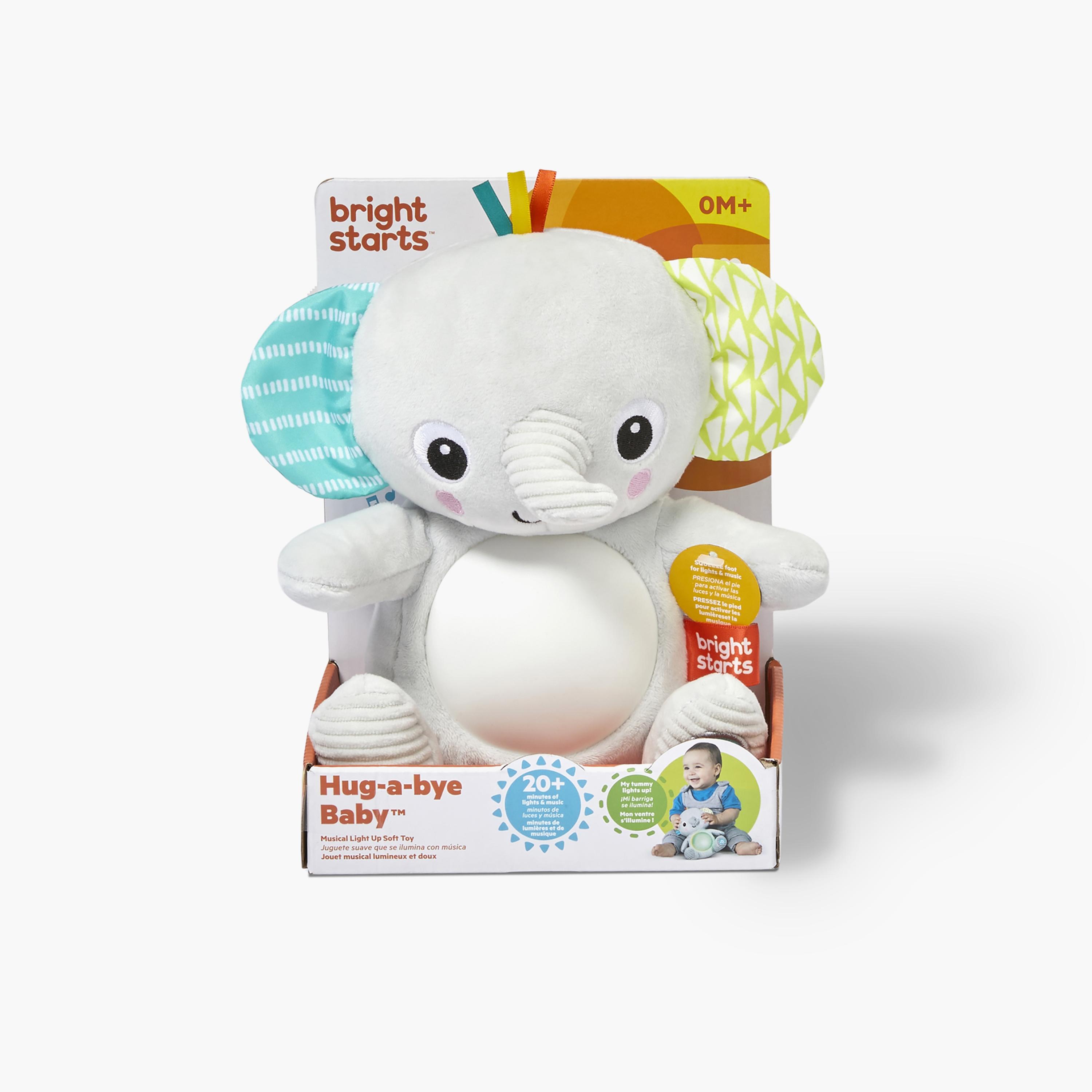 Bright Starts Hug-A-Bye Baby Elephant-toys-babyandtoddlertoys-lightsandmusicaltoys-image-2
