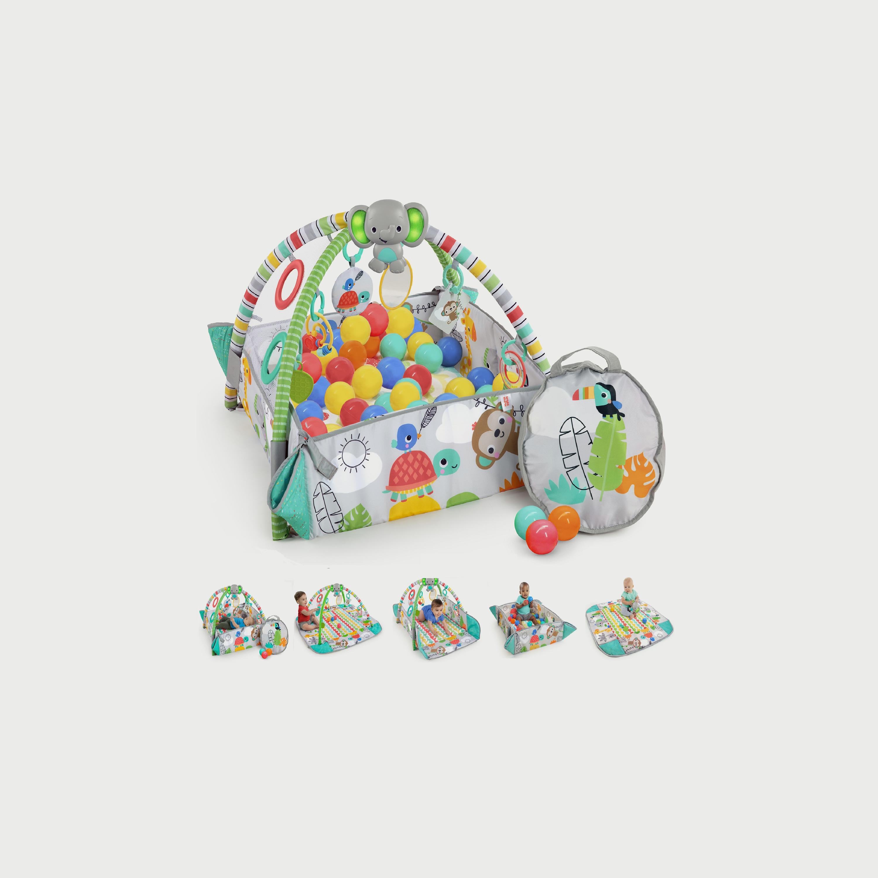 Bright Starts Bright Starts Neutral 5-In-1 Ball Pit Gym Refresh-baby-infantactivity-playgyms-image-4