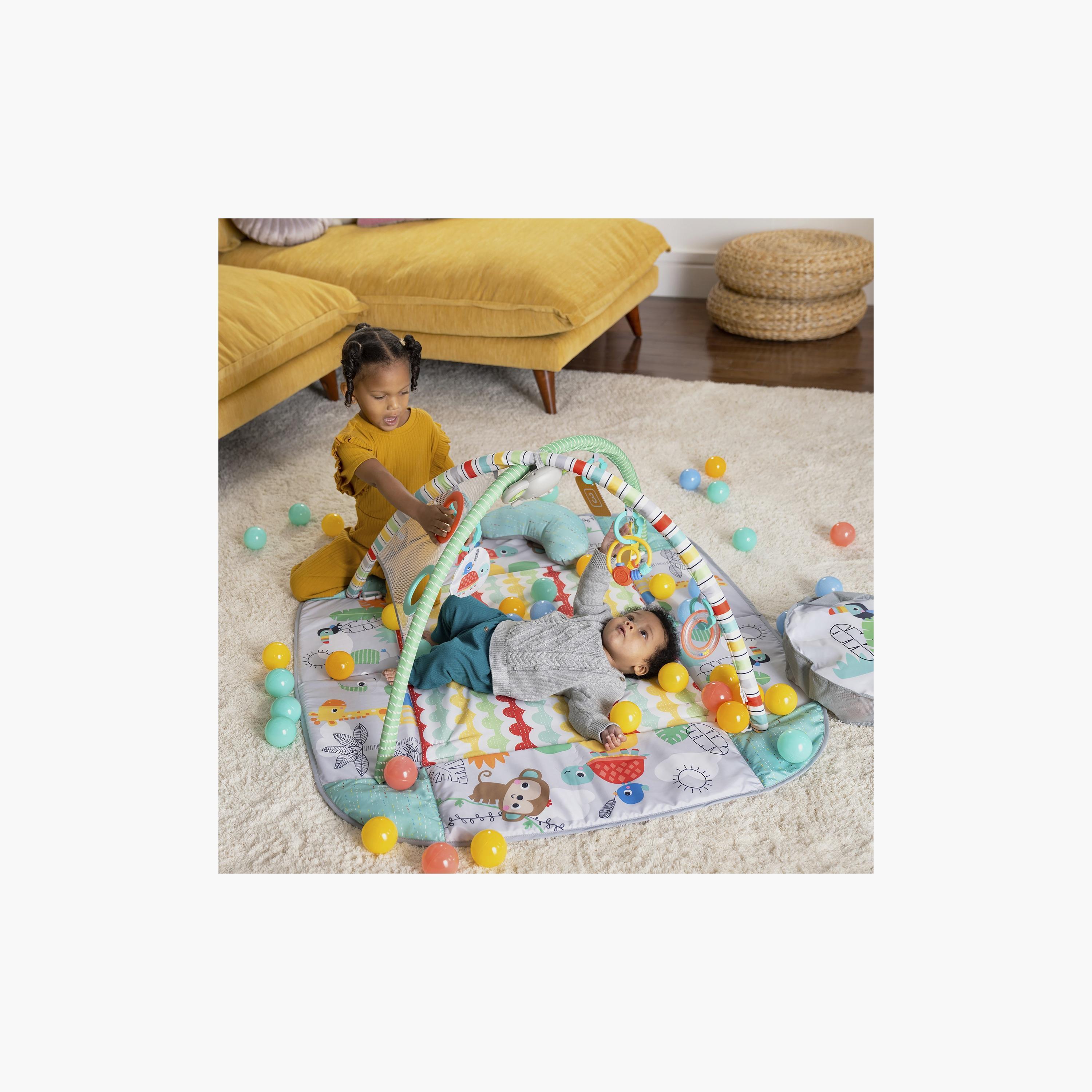 Bright Starts Bright Starts Neutral 5-In-1 Ball Pit Gym Refresh-baby-infantactivity-playgyms-image-5