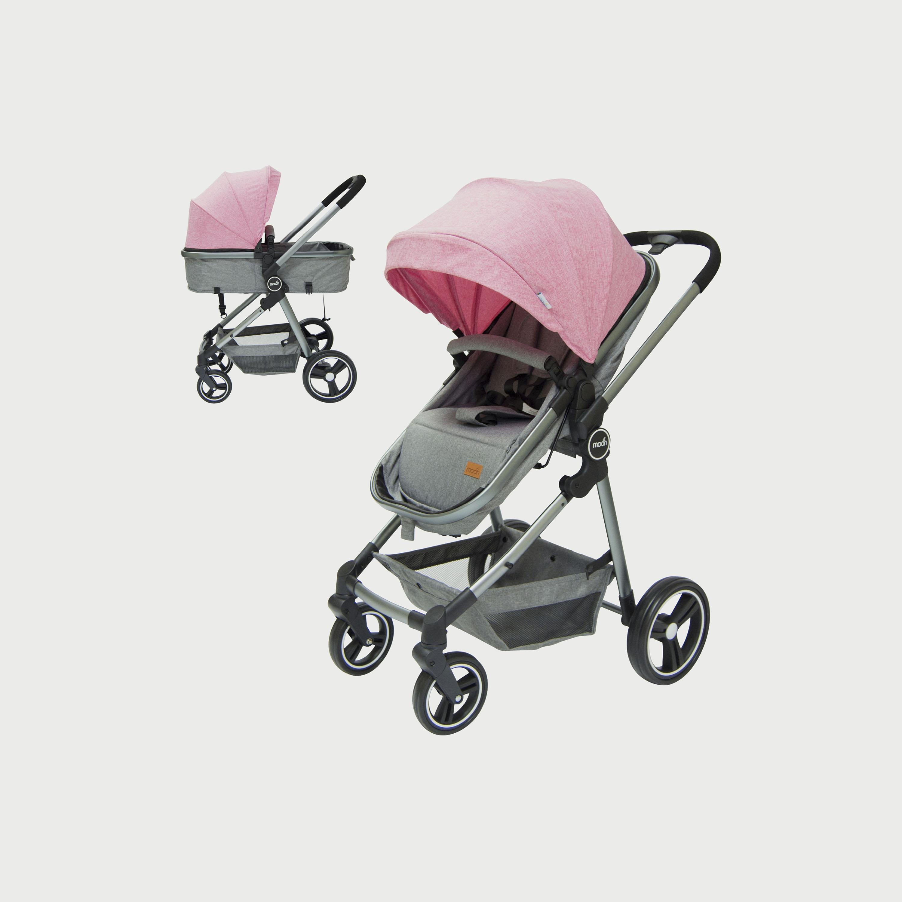 Moon Pro 2 In 1 Stroller, Pink-baby-gear-strollersandprams-strollers-image-1