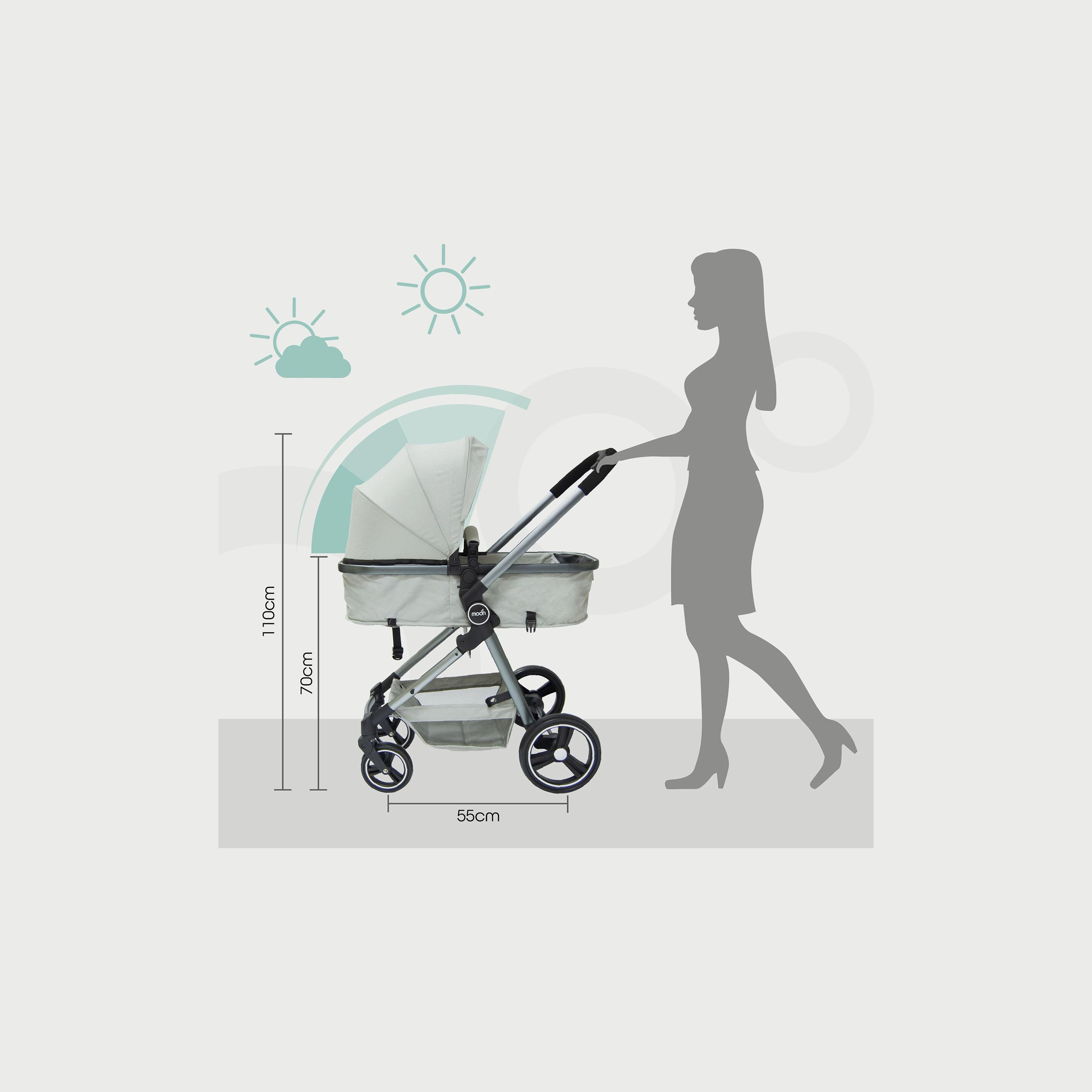 عربة الأطفال برو 2 في 1 من مون، رمادي-baby-gear-strollersandprams-strollers-image-4