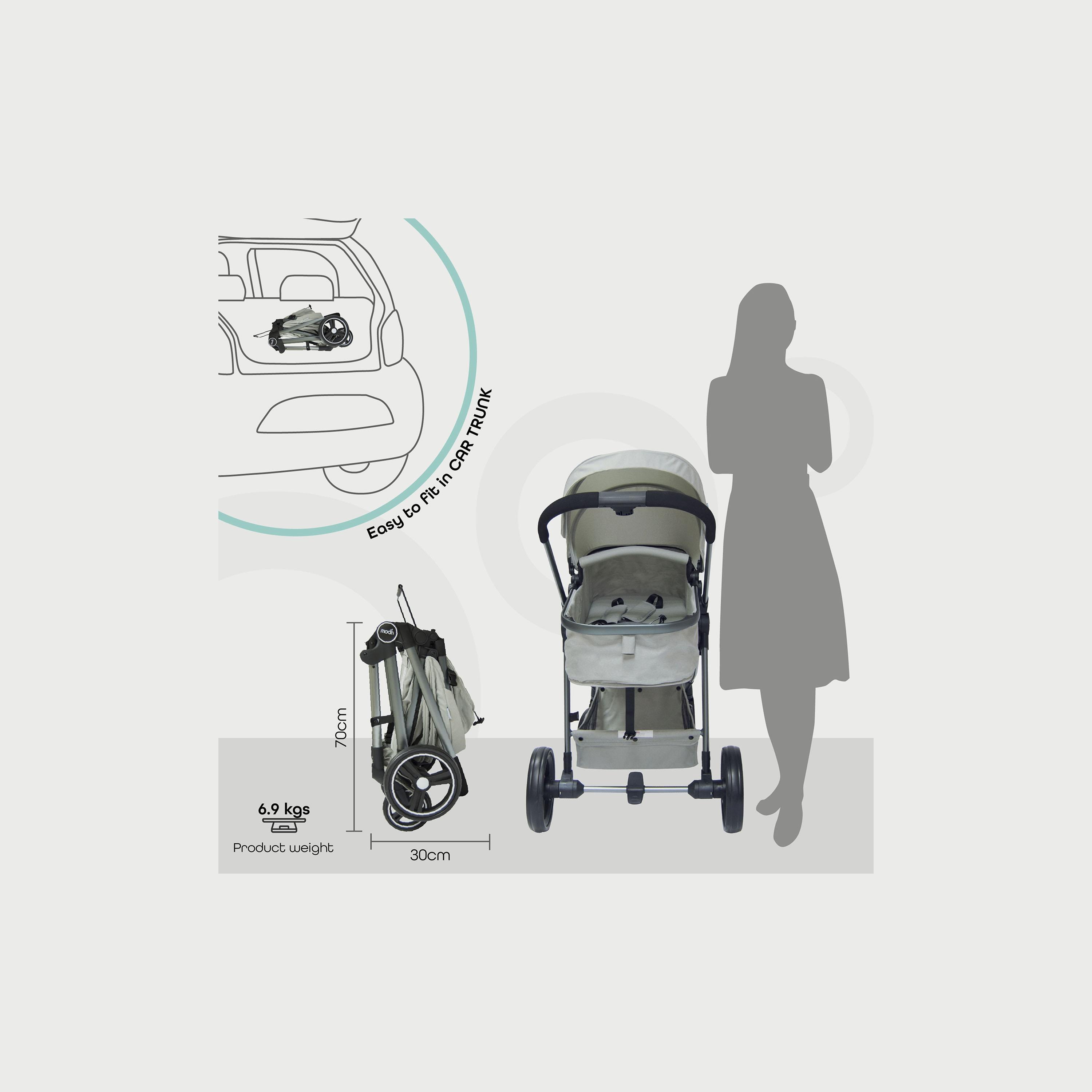 عربة الأطفال برو 2 في 1 من مون، رمادي-baby-gear-strollersandprams-strollers-image-5