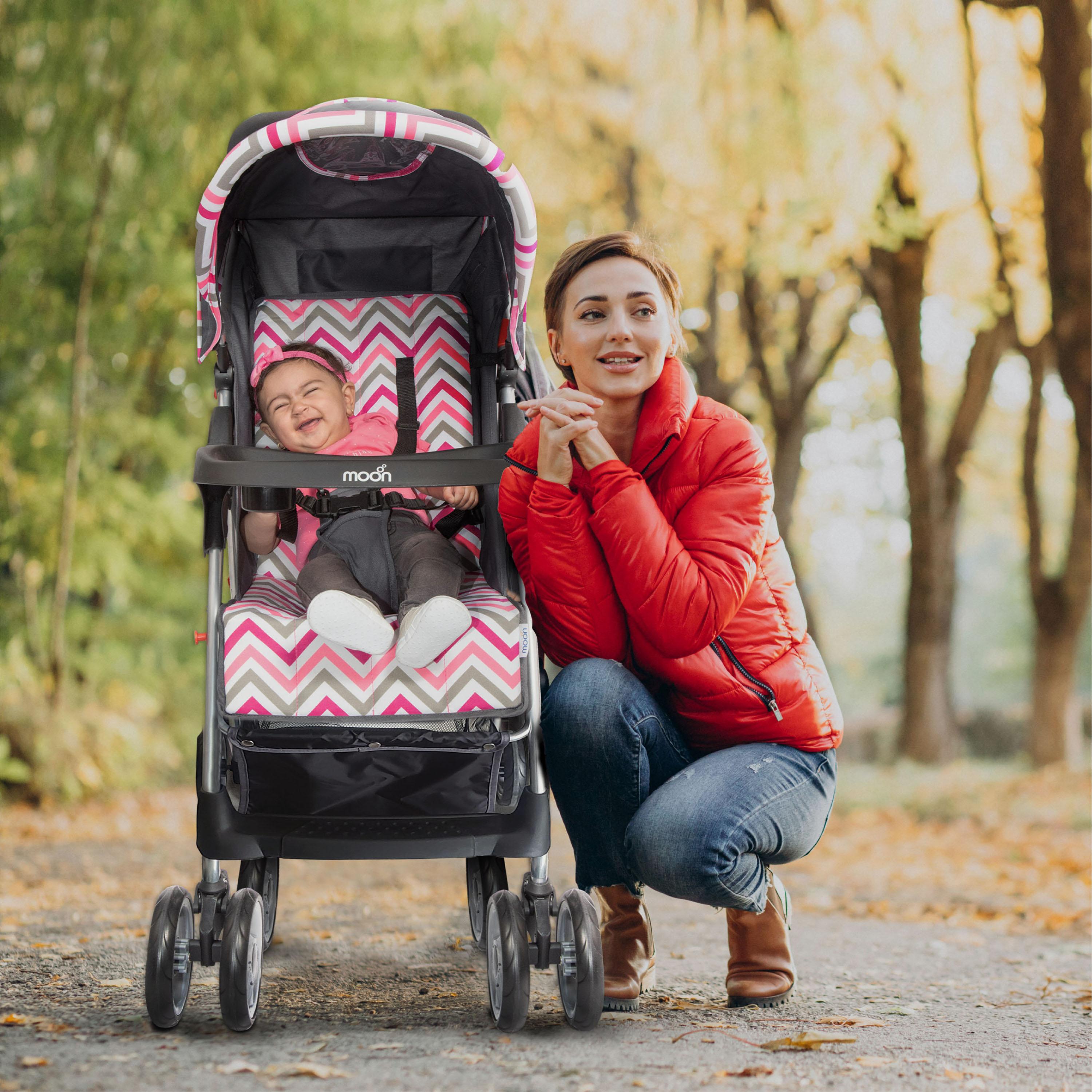 Moon Trek One Fold Stroller, Pink-baby-gear-strollersandprams-strollers-image-8