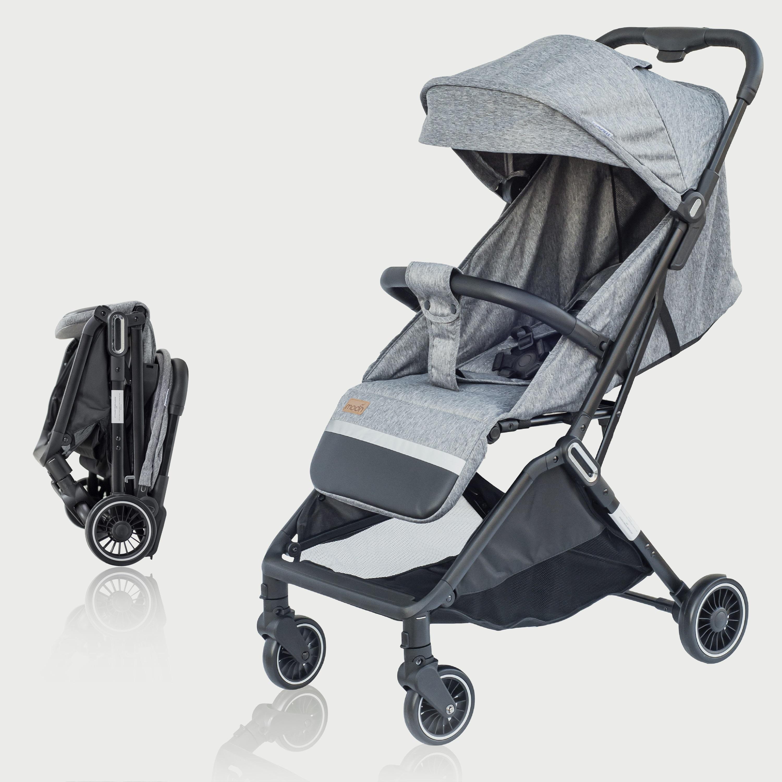 Moon Pronto Autofold Stroller, Senior Grey-baby-gear-strollersandprams-strollers-image-1