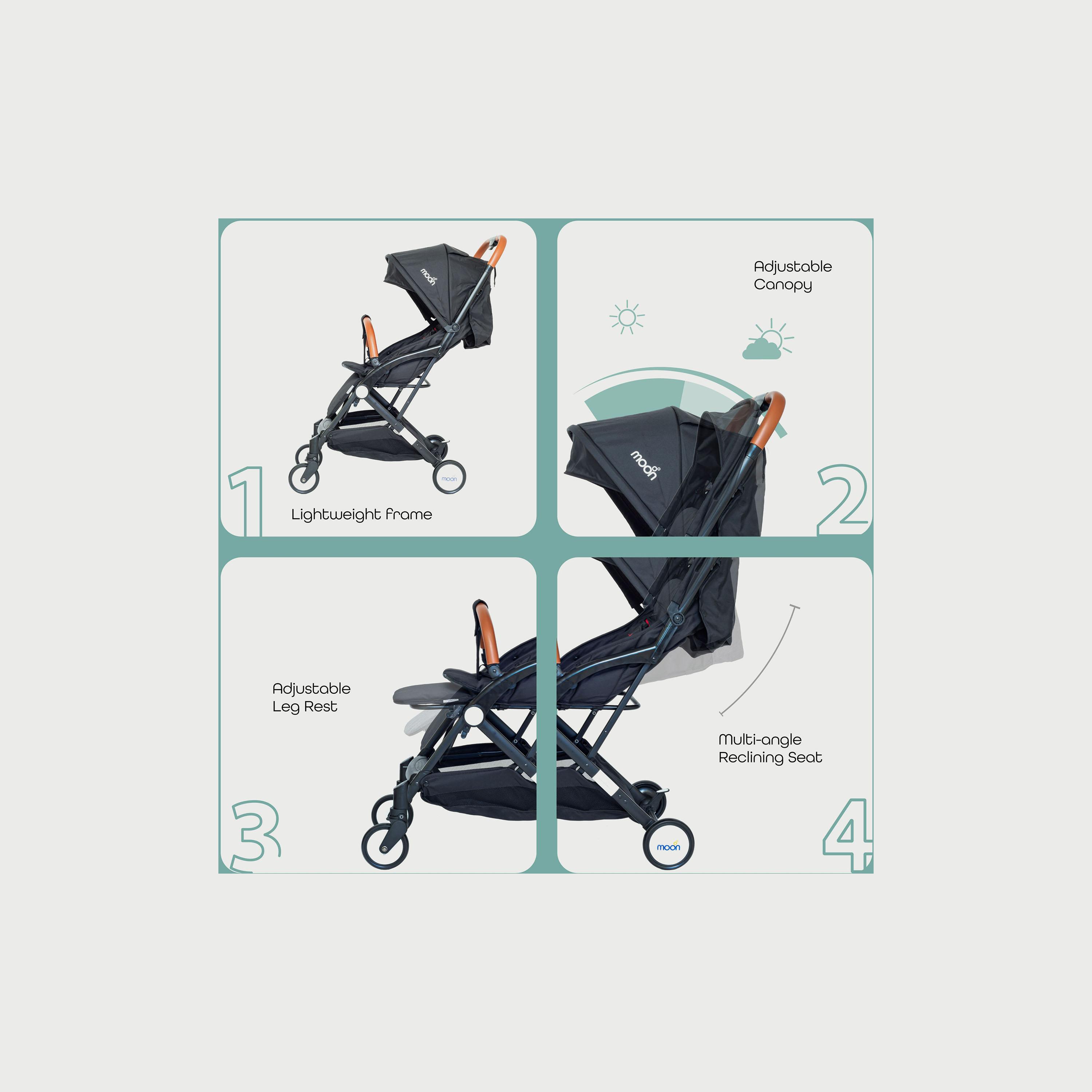 Moon Ritzi Cabin Stroller, Black-baby-gear-strollersandprams-strollers-image-3