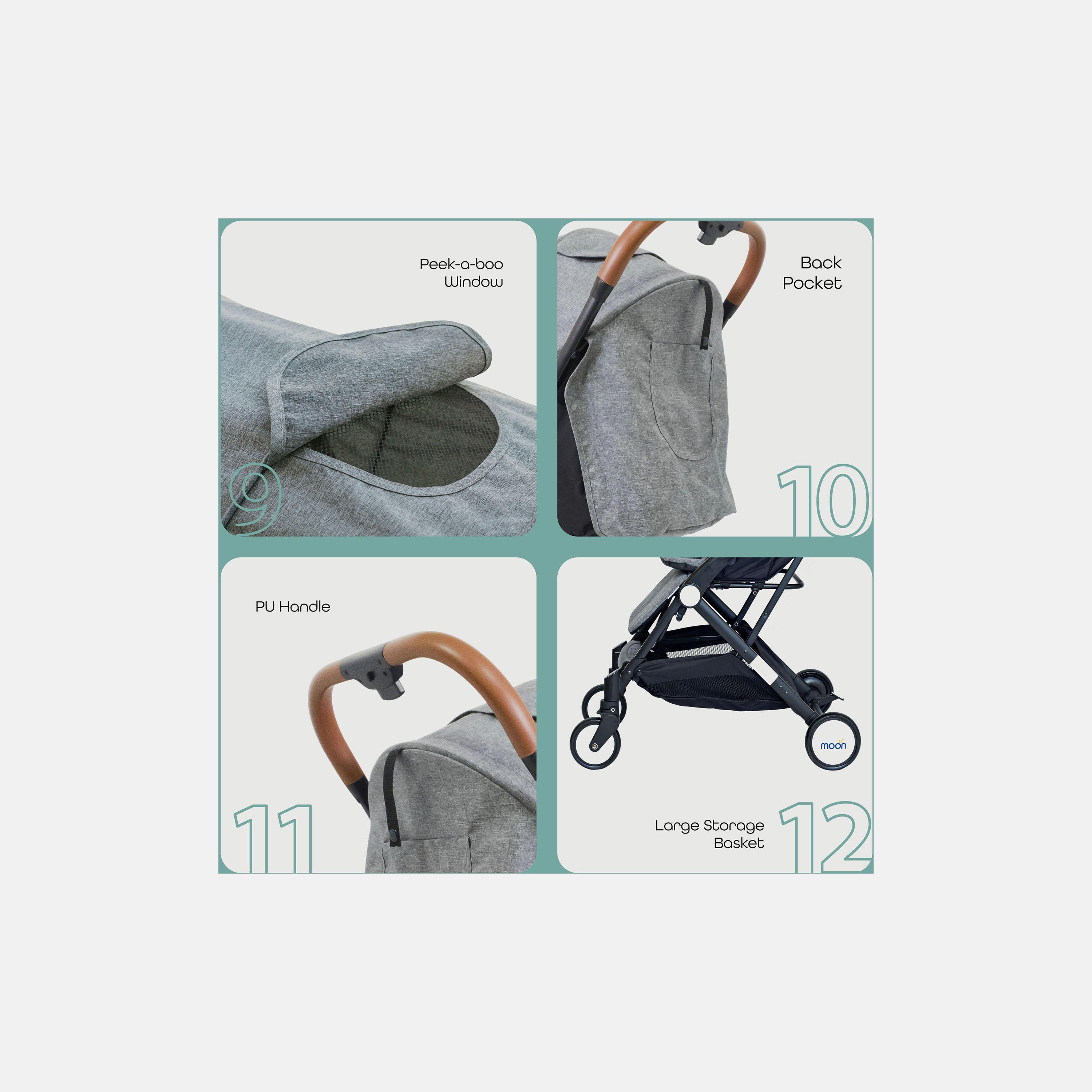 Strollers with best sale large storage baskets