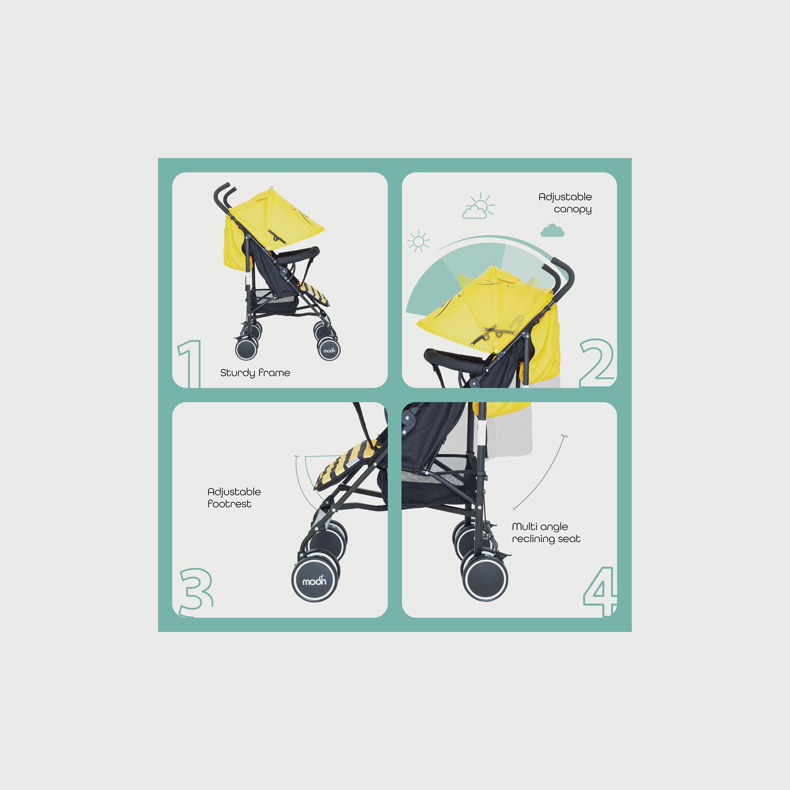 Moon Safari Stroller , Character Bee-baby-gear-strollersandprams-strollers-image-3