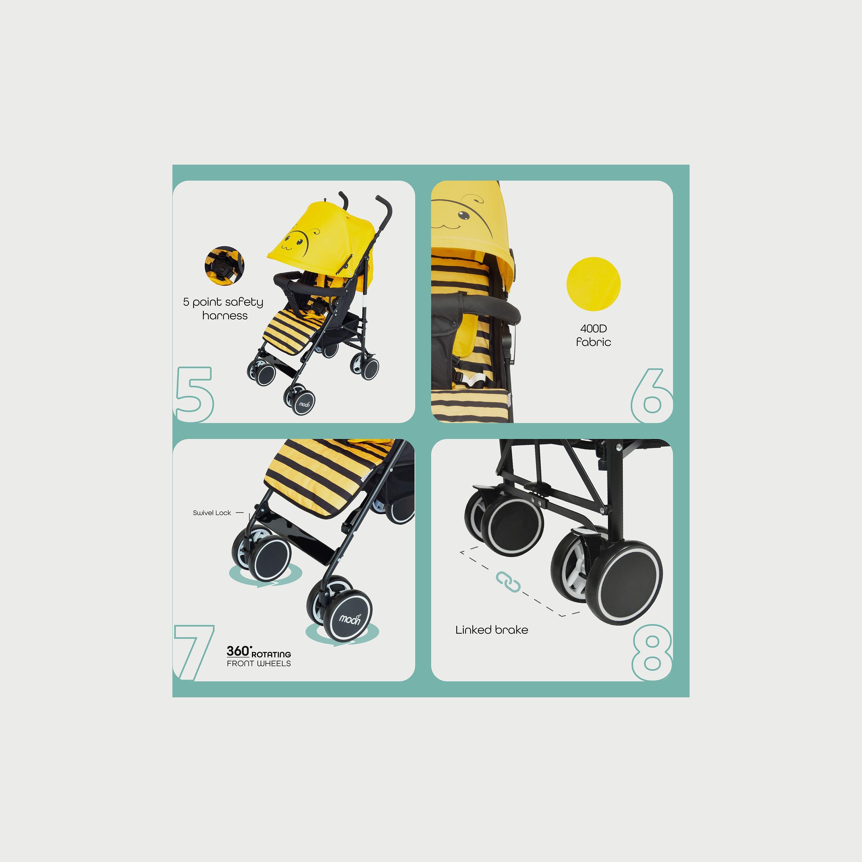 Moon Safari Stroller , Character Bee-baby-gear-strollersandprams-strollers-image-4