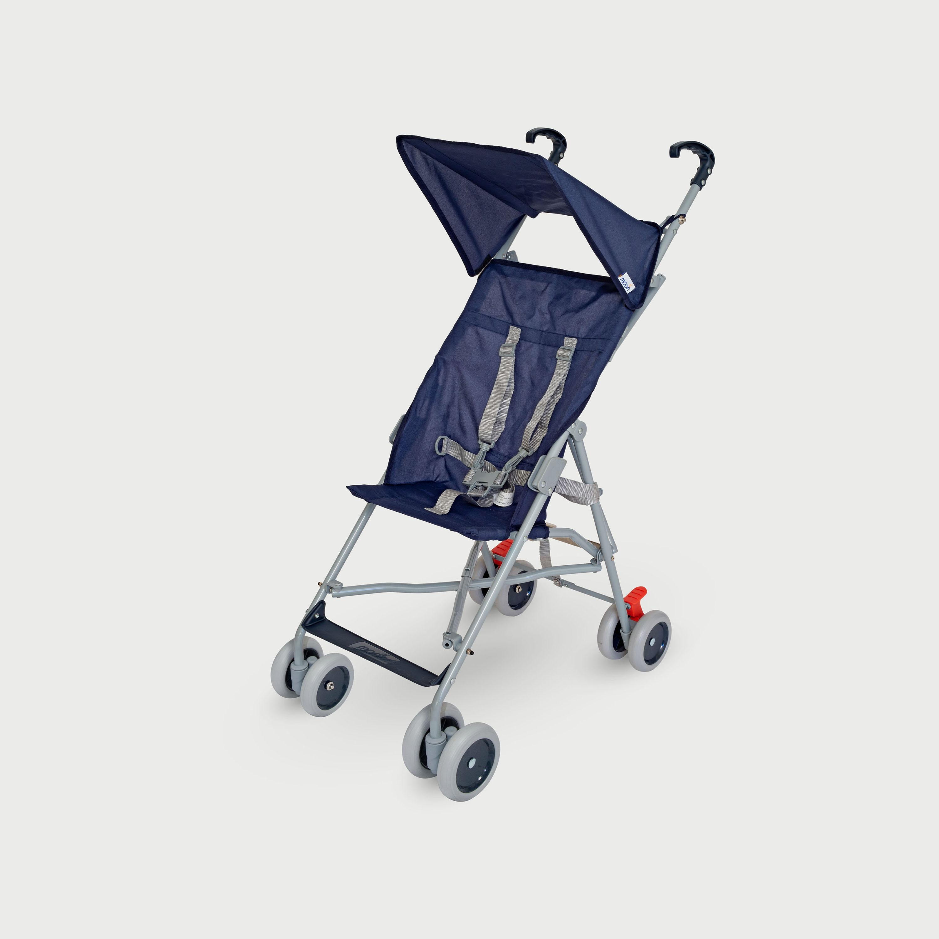 Moon Jet-Ultra Lightweight and Compact Fold Buggy Stroller - Dark Blue-baby-gear-strollersandprams-buggies-image-1