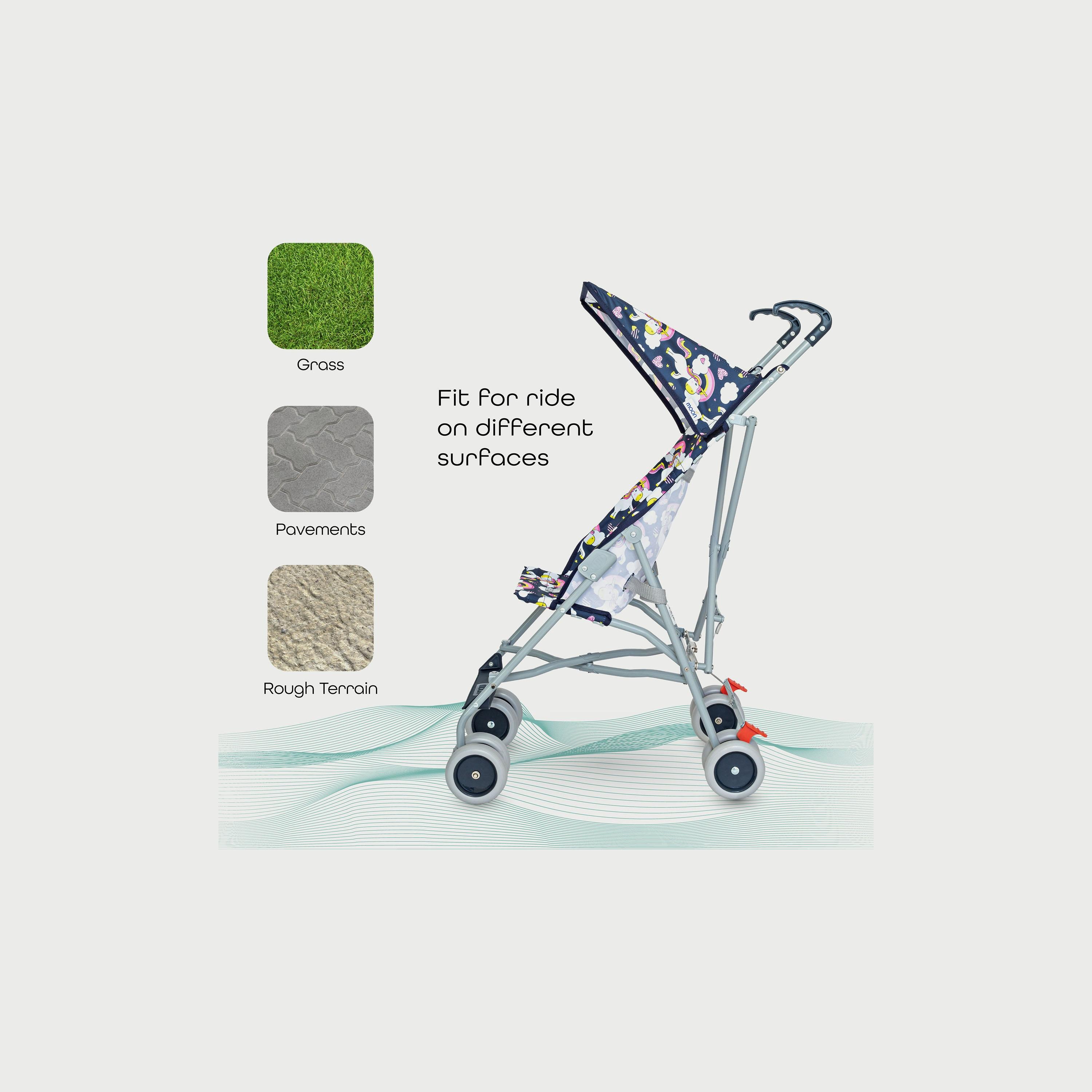 عربة أطفال باجي خفيفة الوزن وقابلة للطي جيت ألترا من مون - طبعات يونيكورن-baby-gear-strollersandprams-buggies-image-2