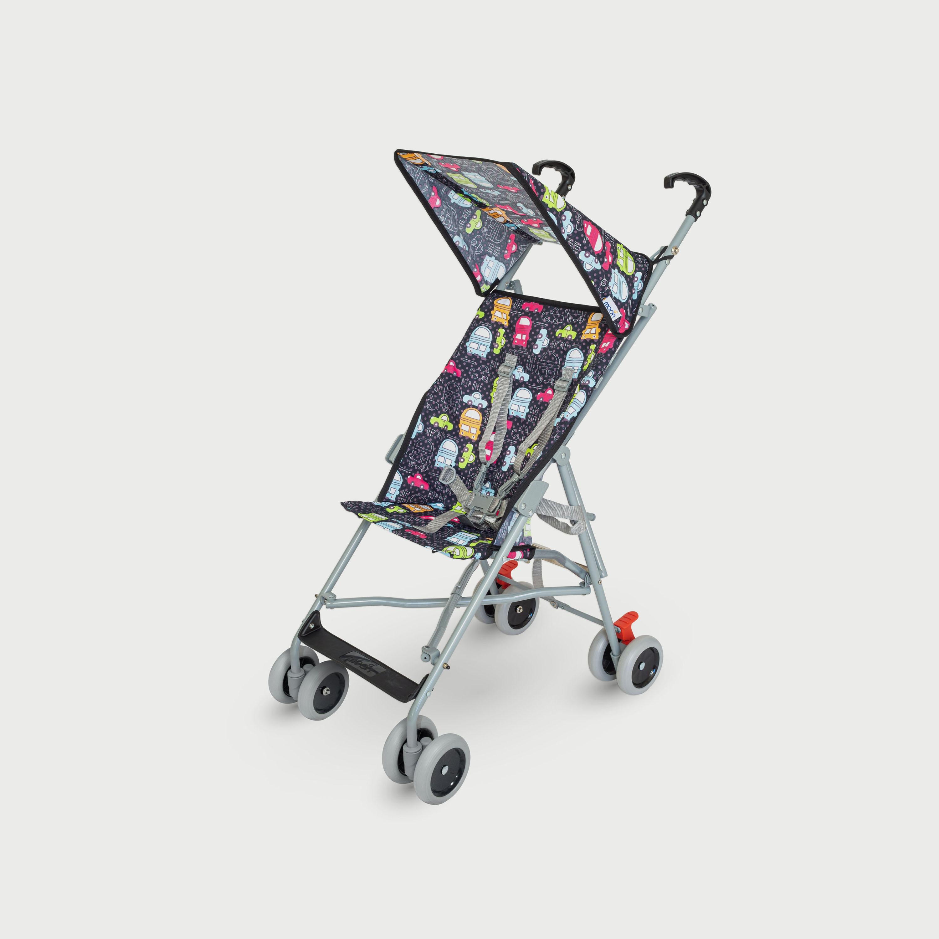 Moon Jet-Ultra Lightweight and Compact Fold Buggy Stroller - Printed Cars-baby-gear-strollersandprams-buggies-image-1