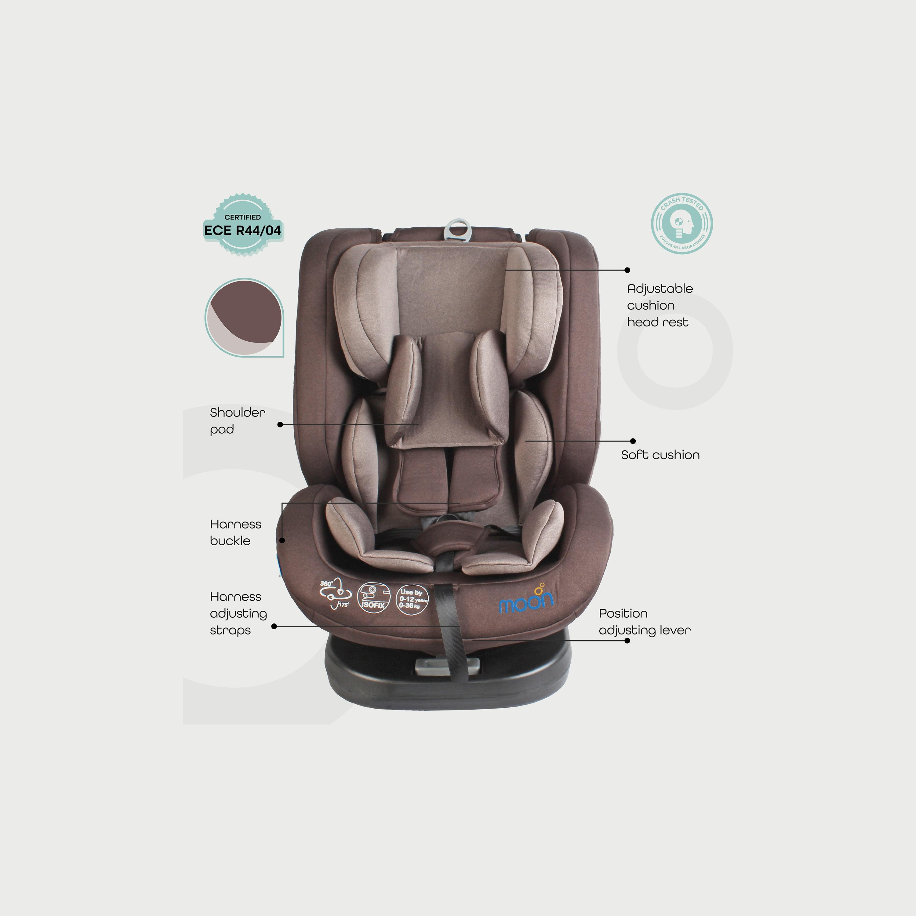 Moon Rover Baby/Infant Car Seat (Group 0+/1/2/3), Brown-baby-gear-carseats-image-2