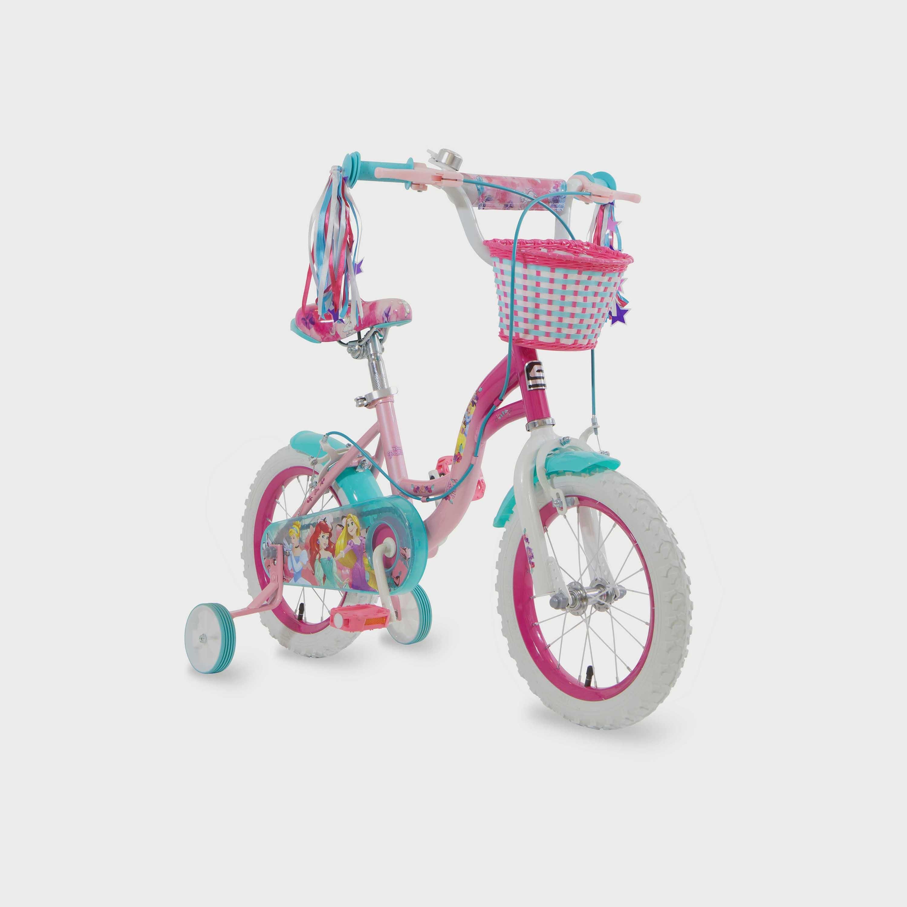 Disney princess bicycle sales with training wheels